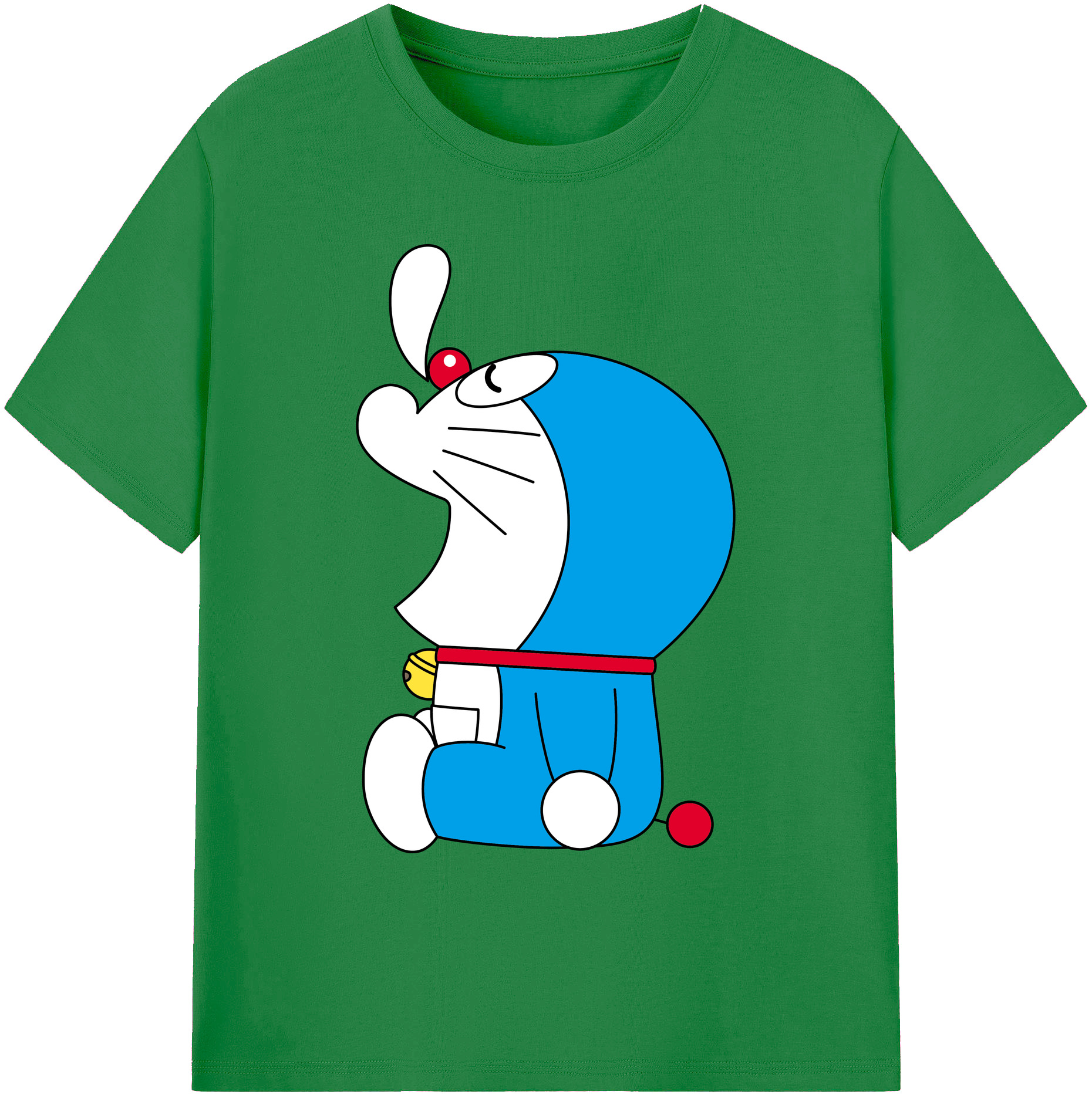 （画像用） ドラえもん Doraemon 綿100％ メンズ半袖Tシャツ｜肌触りやわらか＆通気性