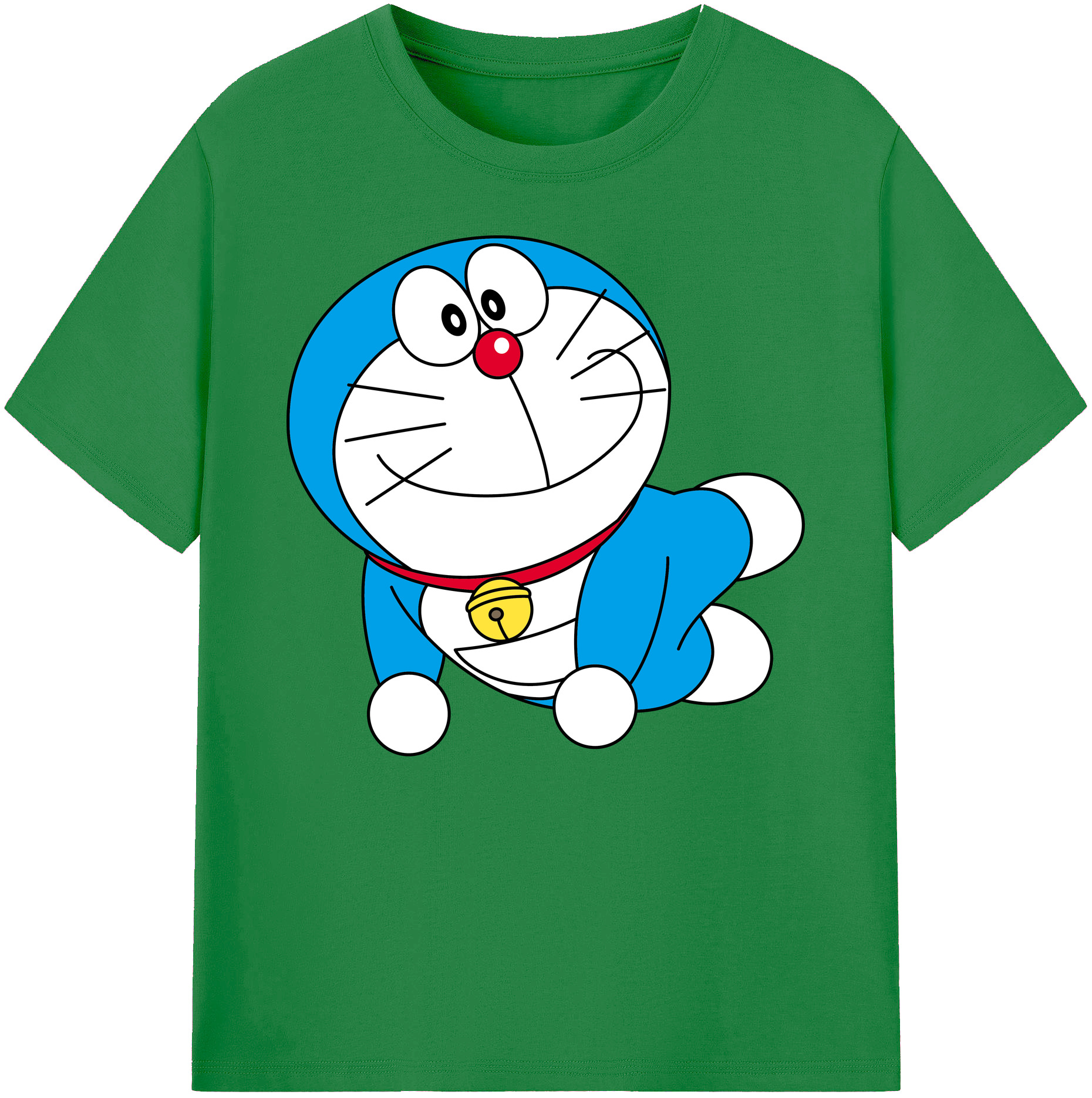 （画像用） ドラえもん Doraemon 綿100％ メンズ半袖Tシャツ｜肌触りやわらか＆通気性