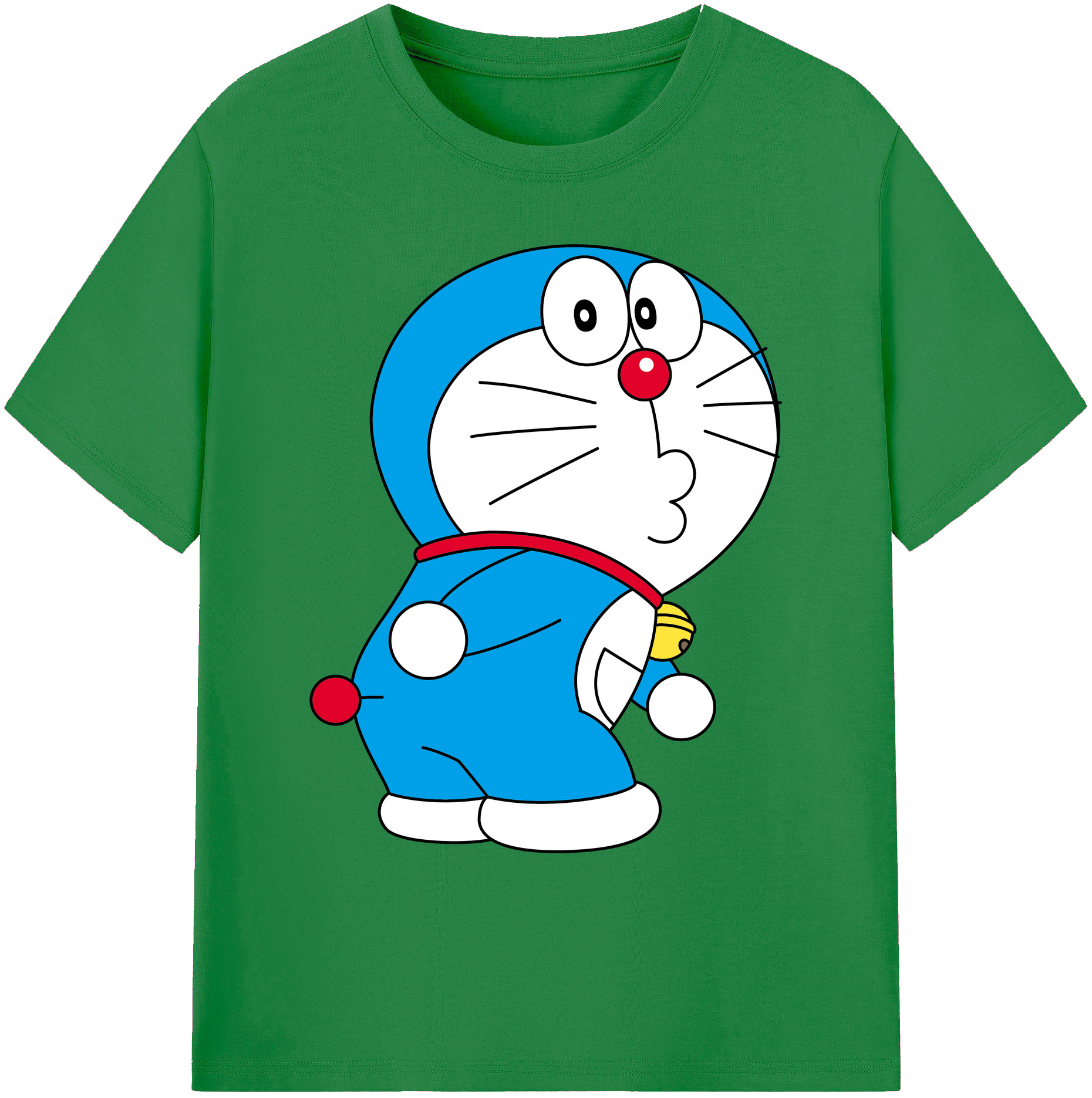 （画像用） ドラえもん Doraemon 綿100％ メンズ半袖Tシャツ｜肌触りやわらか＆通気性