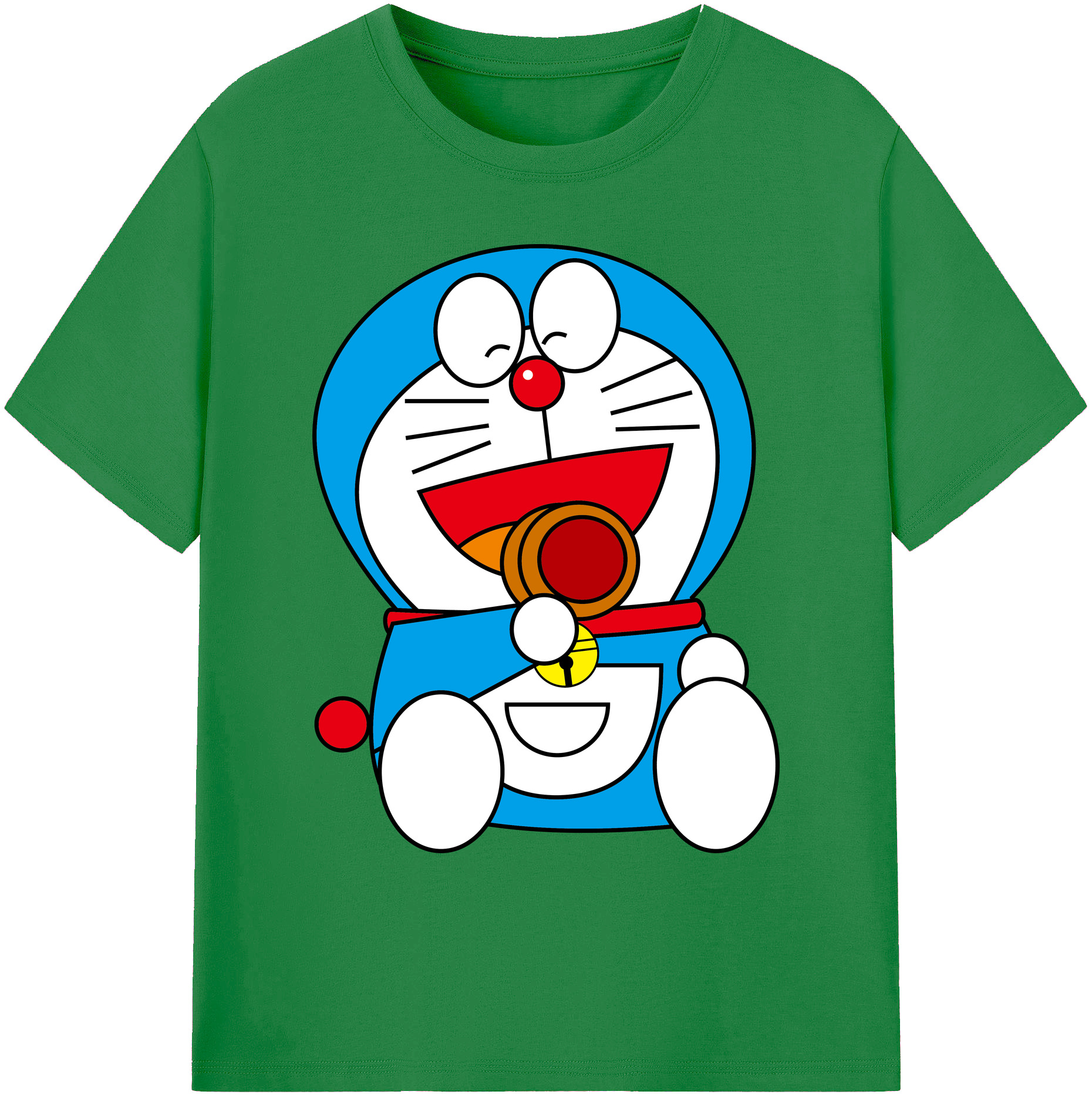 （画像用） ドラえもん Doraemon 綿100％ メンズ半袖Tシャツ｜肌触りやわらか＆通気性