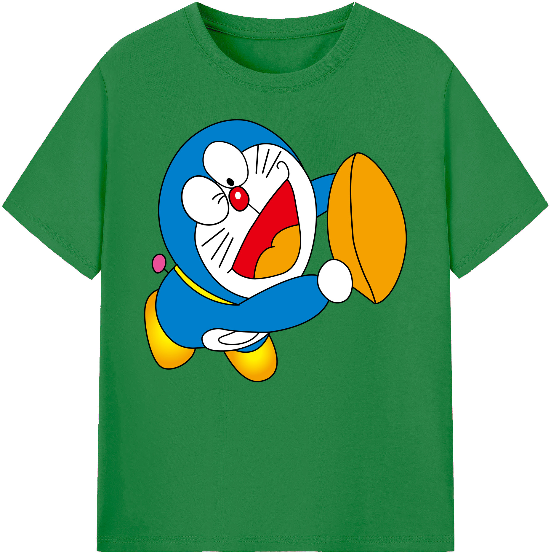 （画像用） ドラえもん Doraemon 綿100％ メンズ半袖Tシャツ｜肌触りやわらか＆通気性