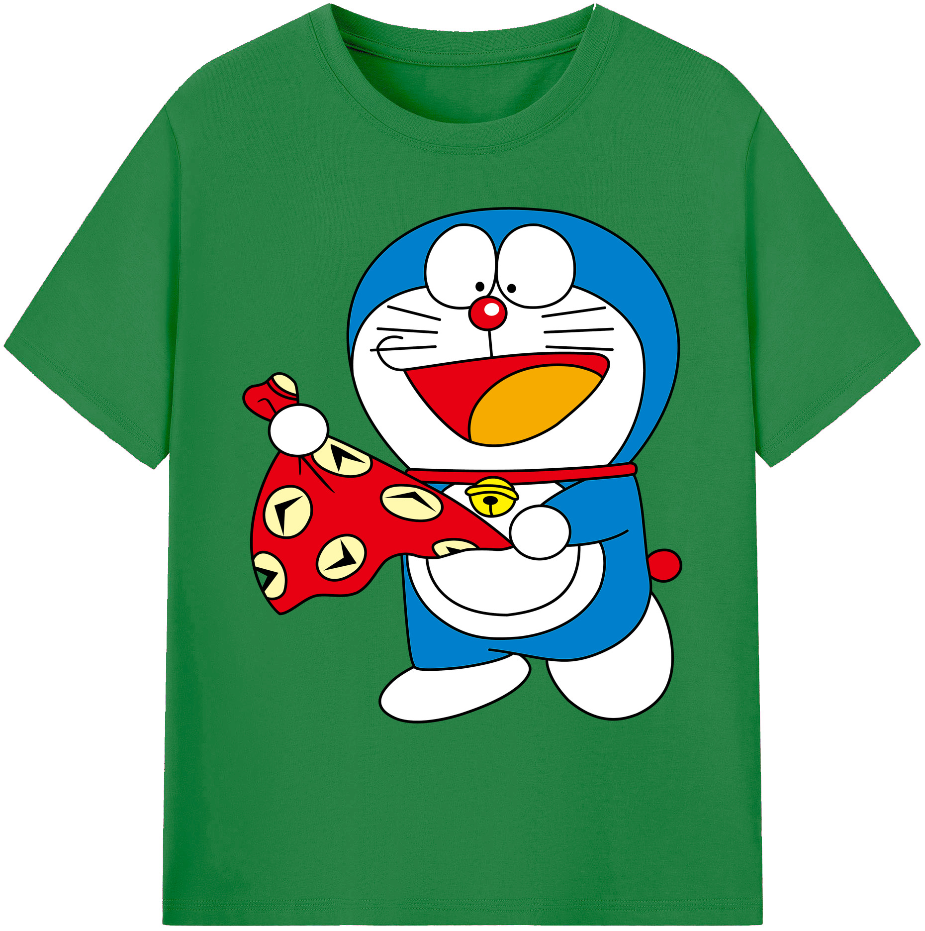 （画像用） ドラえもん Doraemon 綿100％ メンズ半袖Tシャツ｜肌触りやわらか＆通気性