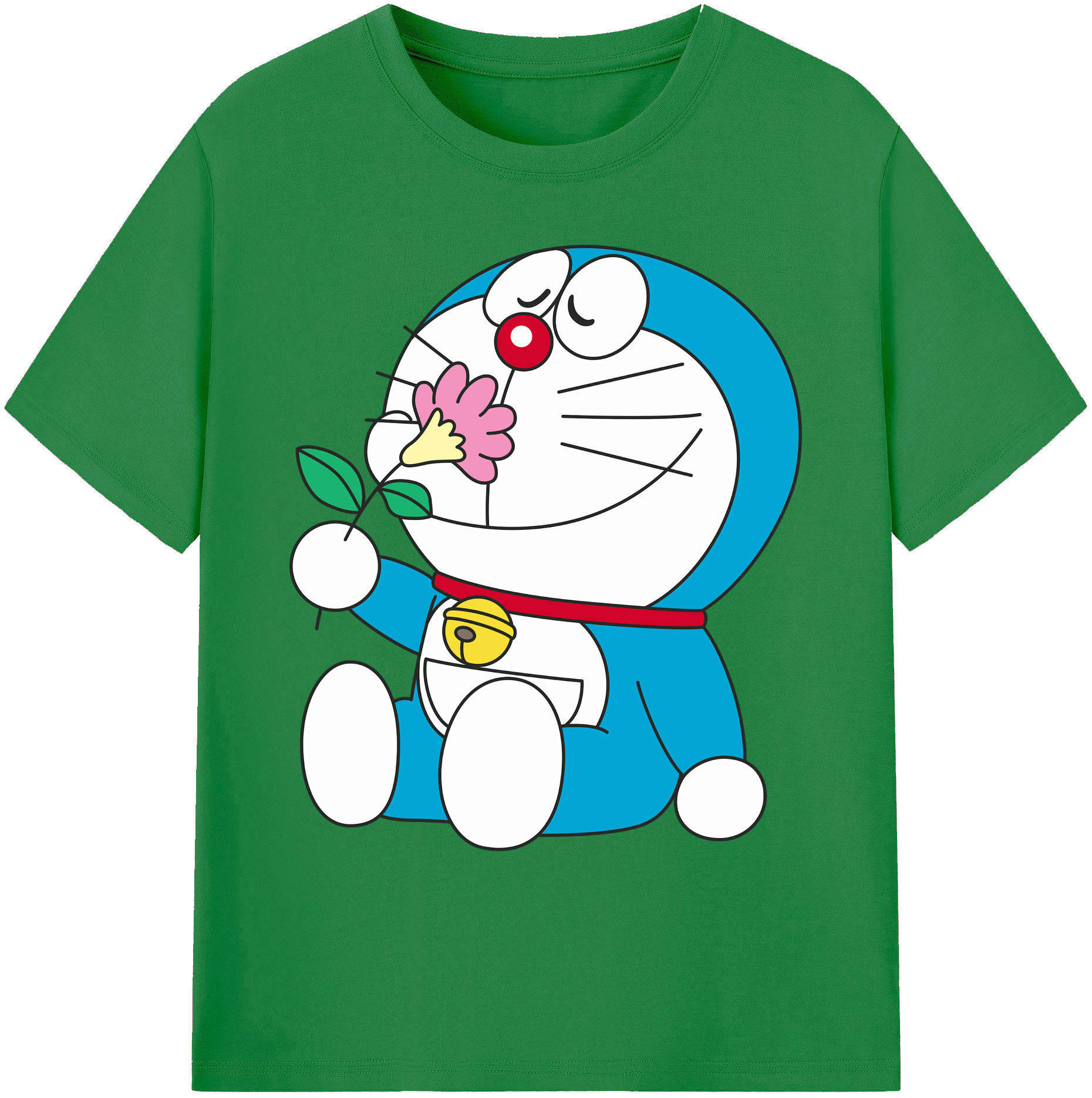 （画像用） ドラえもん Doraemon 綿100％ メンズ半袖Tシャツ｜肌触りやわらか＆通気性