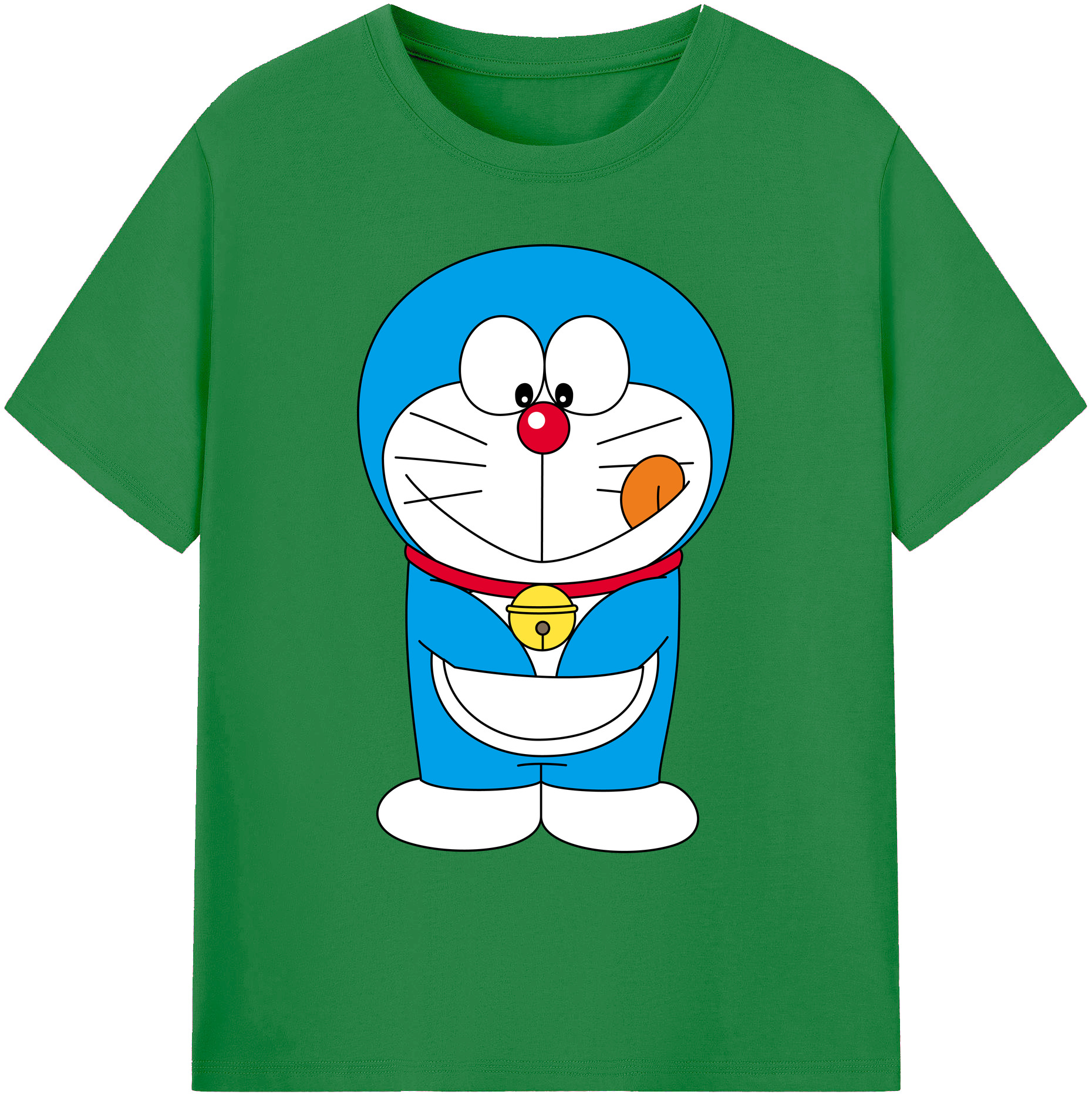 （画像用） ドラえもん Doraemon 綿100％ メンズ半袖Tシャツ｜肌触りやわらか＆通気性