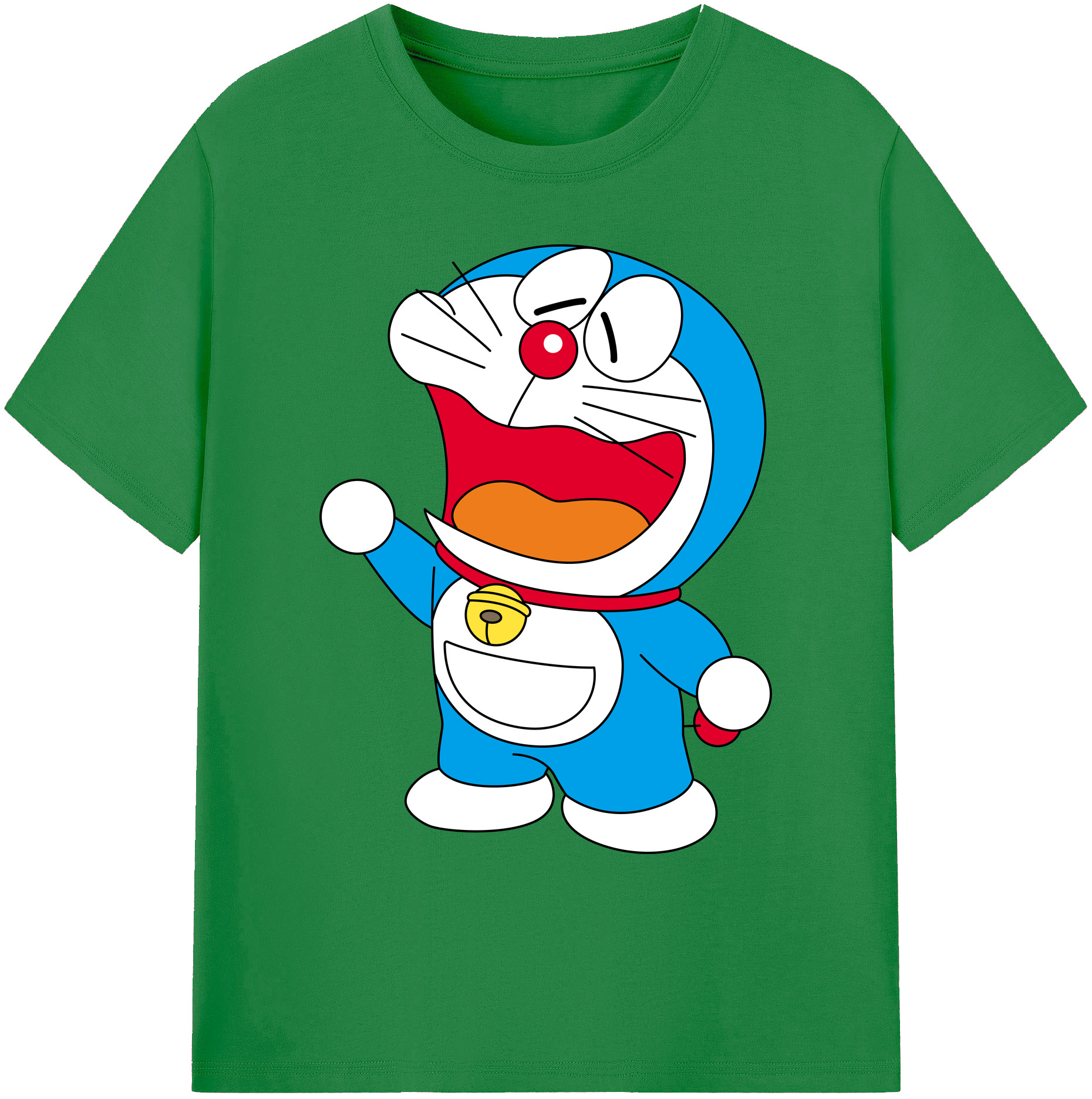（画像用） ドラえもん Doraemon 綿100％ メンズ半袖Tシャツ｜肌触りやわらか＆通気性