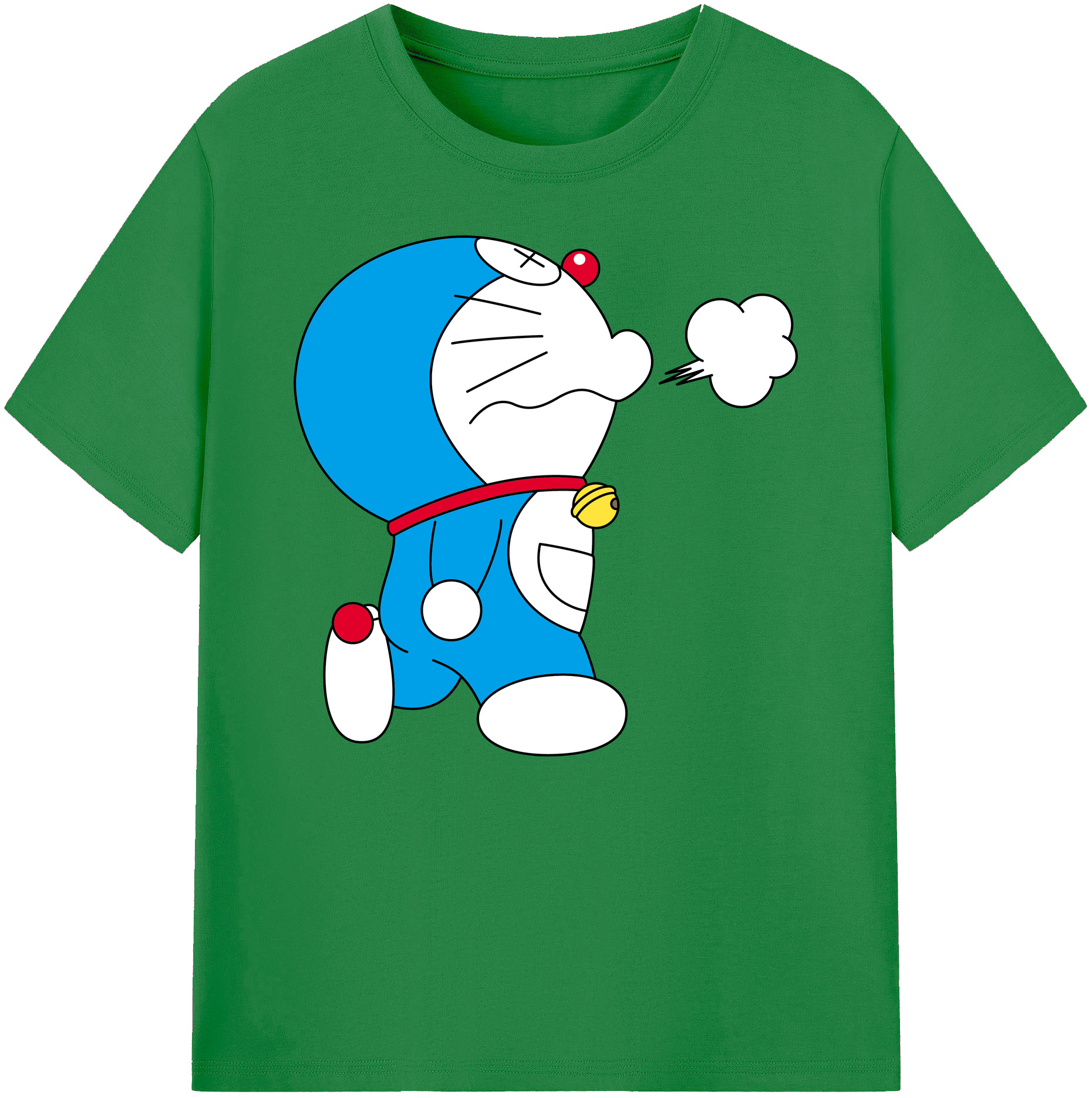 （画像用） ドラえもん Doraemon 綿100％ メンズ半袖Tシャツ｜肌触りやわらか＆通気性