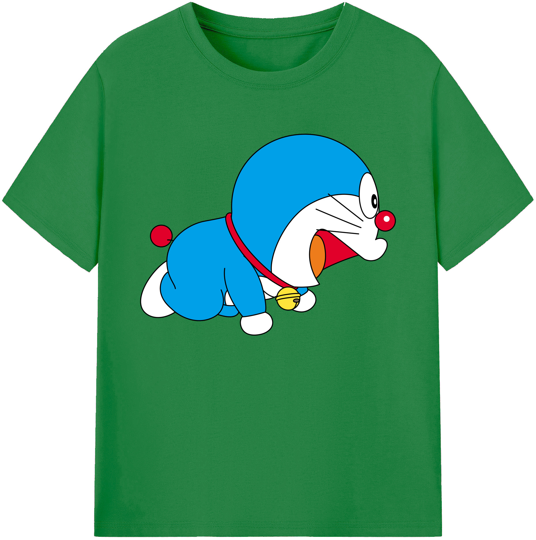 （画像用） ドラえもん Doraemon 綿100％ メンズ半袖Tシャツ｜肌触りやわらか＆通気性