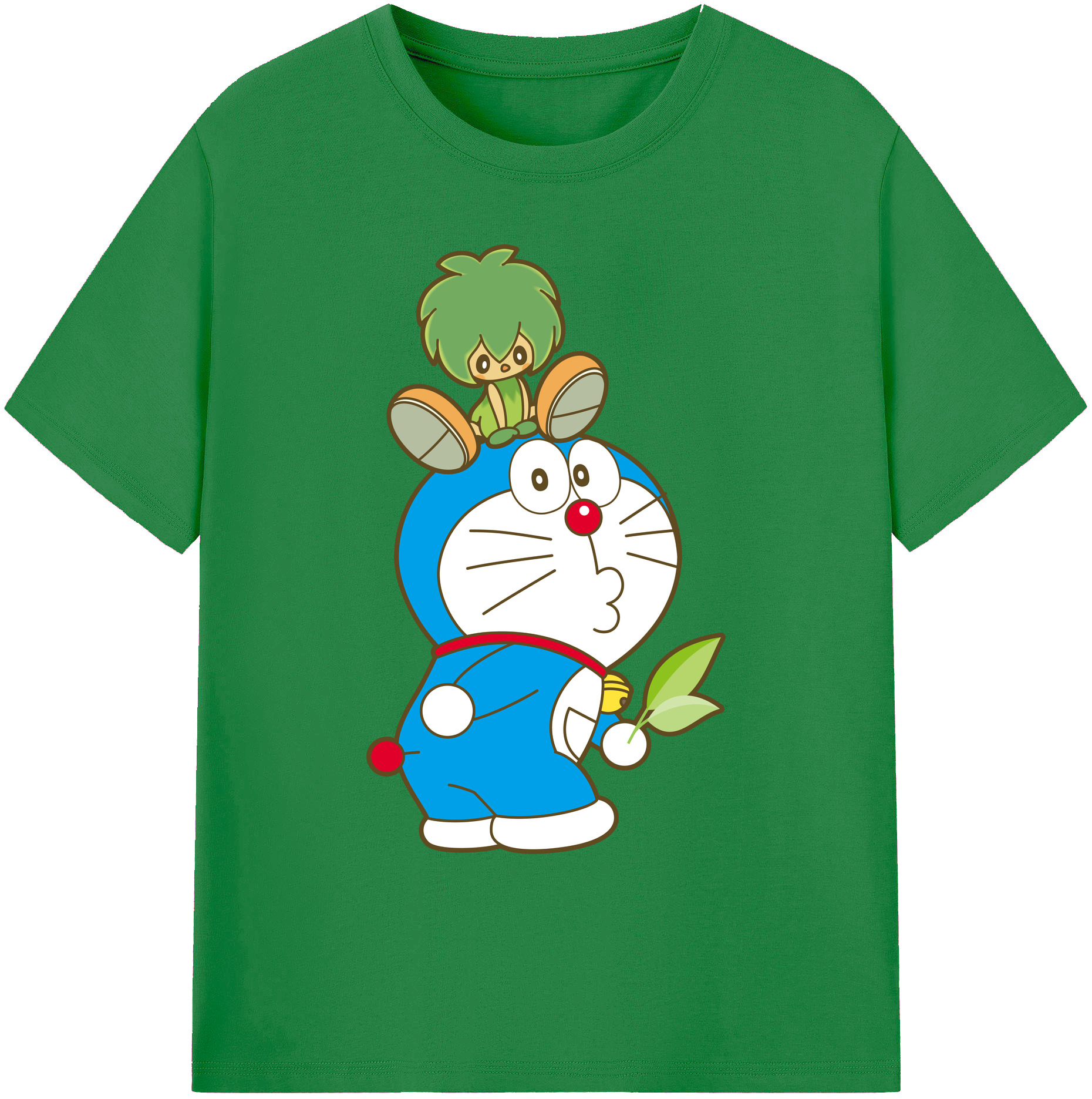（画像用） ドラえもん Doraemon 綿100％ メンズ半袖Tシャツ｜肌触りやわらか＆通気性