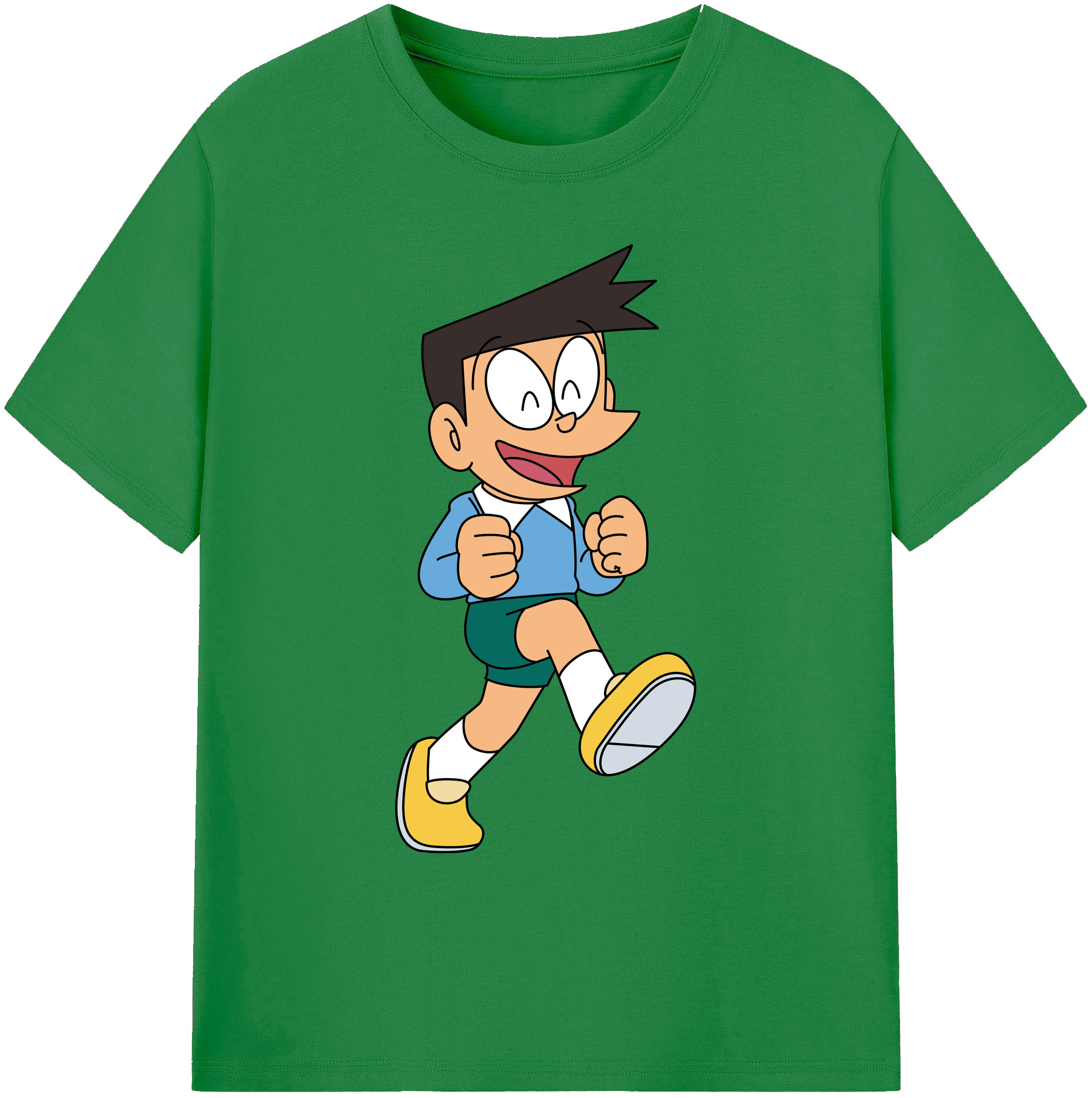 （画像用） ドラえもん 骨川 スネ夫 Doraemon Honekawa Suneo 綿100％ メンズ半袖Tシャツ｜肌触りやわらか＆通気性