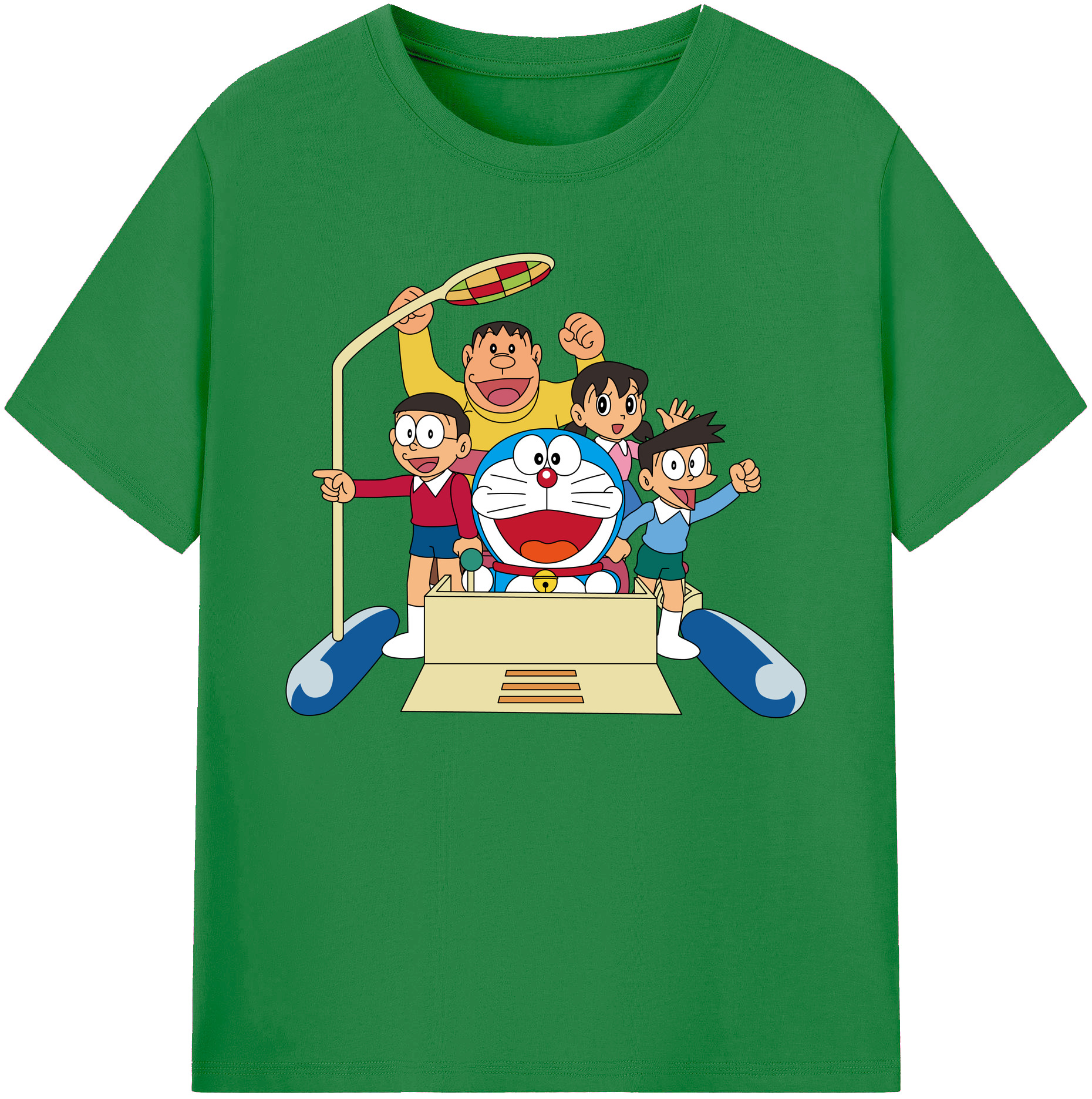 （画像用） ドラえもん 骨川 スネ夫 Doraemon Honekawa Suneo 綿100％ メンズ半袖Tシャツ｜肌触りやわらか＆通気性