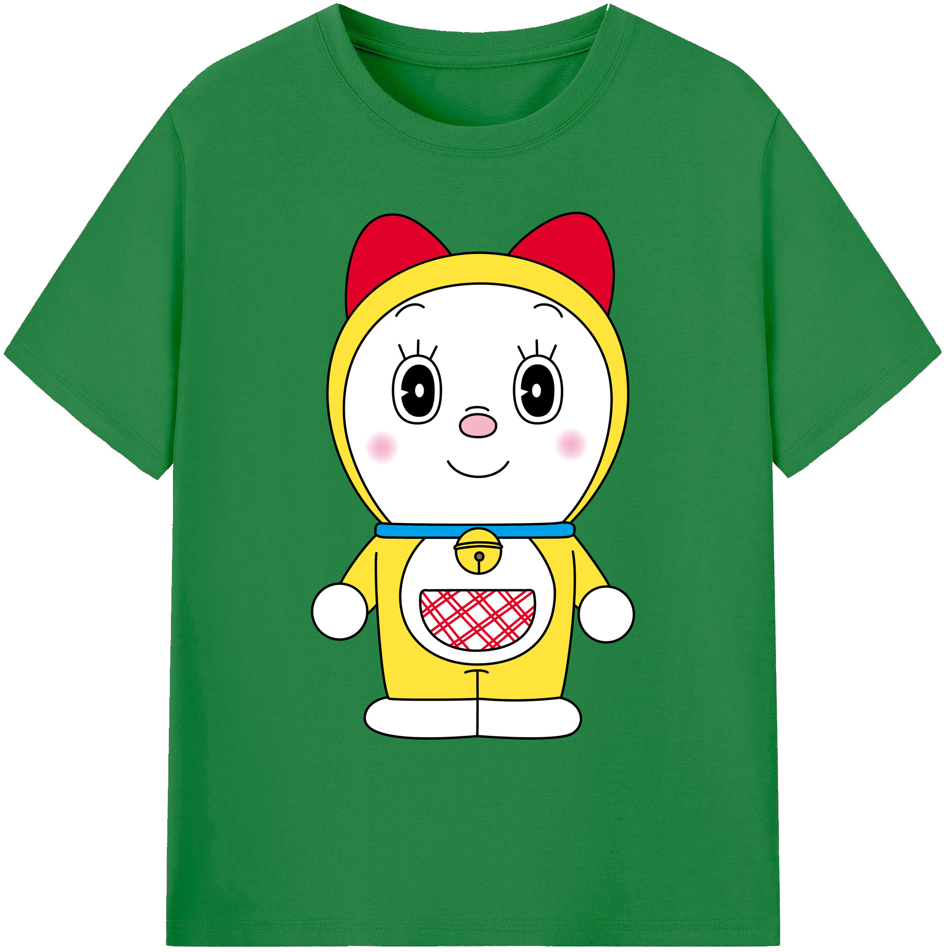 （画像用） ドラえもん ドラミ Doraemon Dorami 綿100％ メンズ半袖Tシャツ｜肌触りやわらか＆通気性