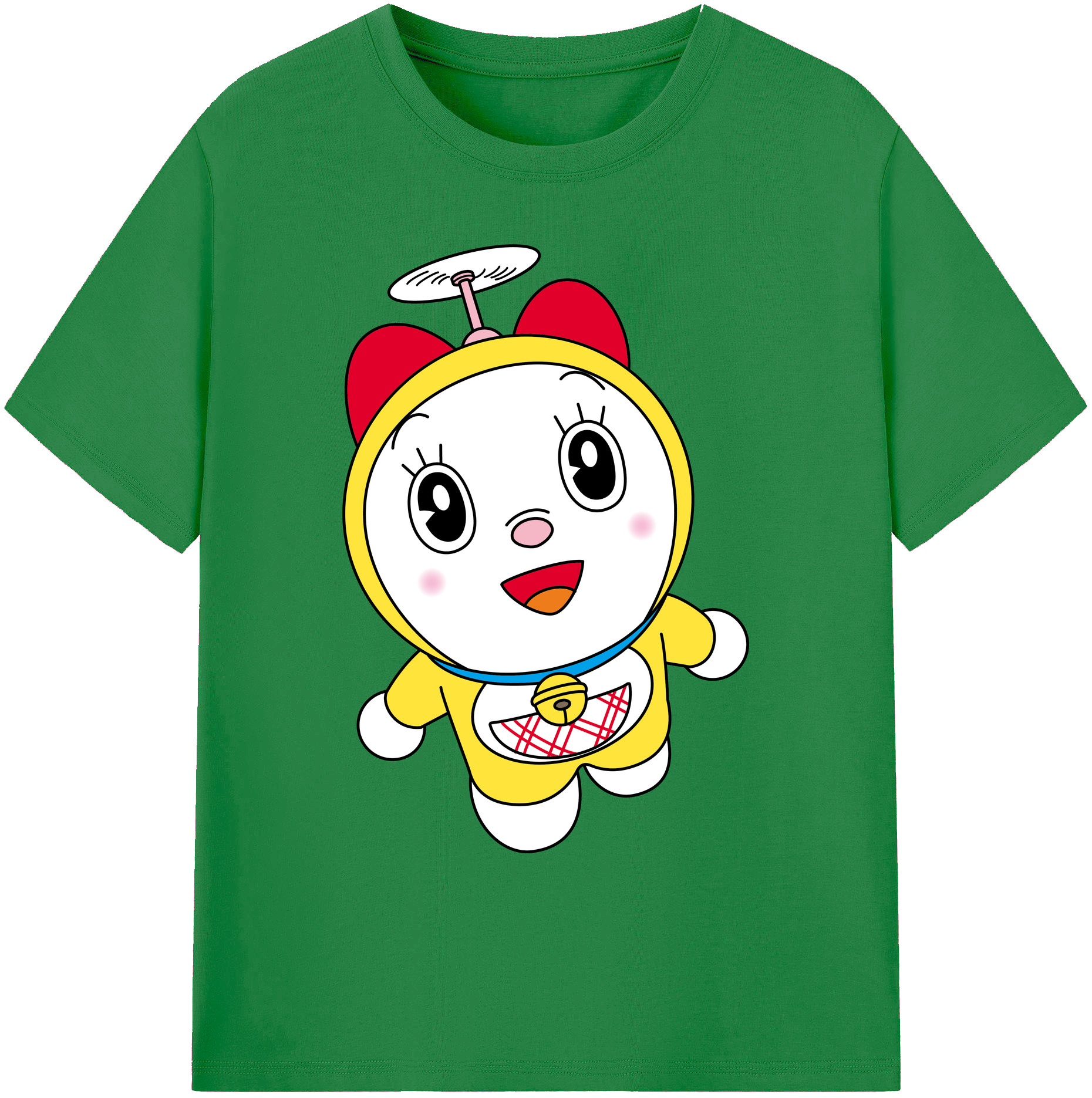 （画像用） ドラえもん ドラミ Doraemon Dorami 綿100％ メンズ半袖Tシャツ｜肌触りやわらか＆通気性