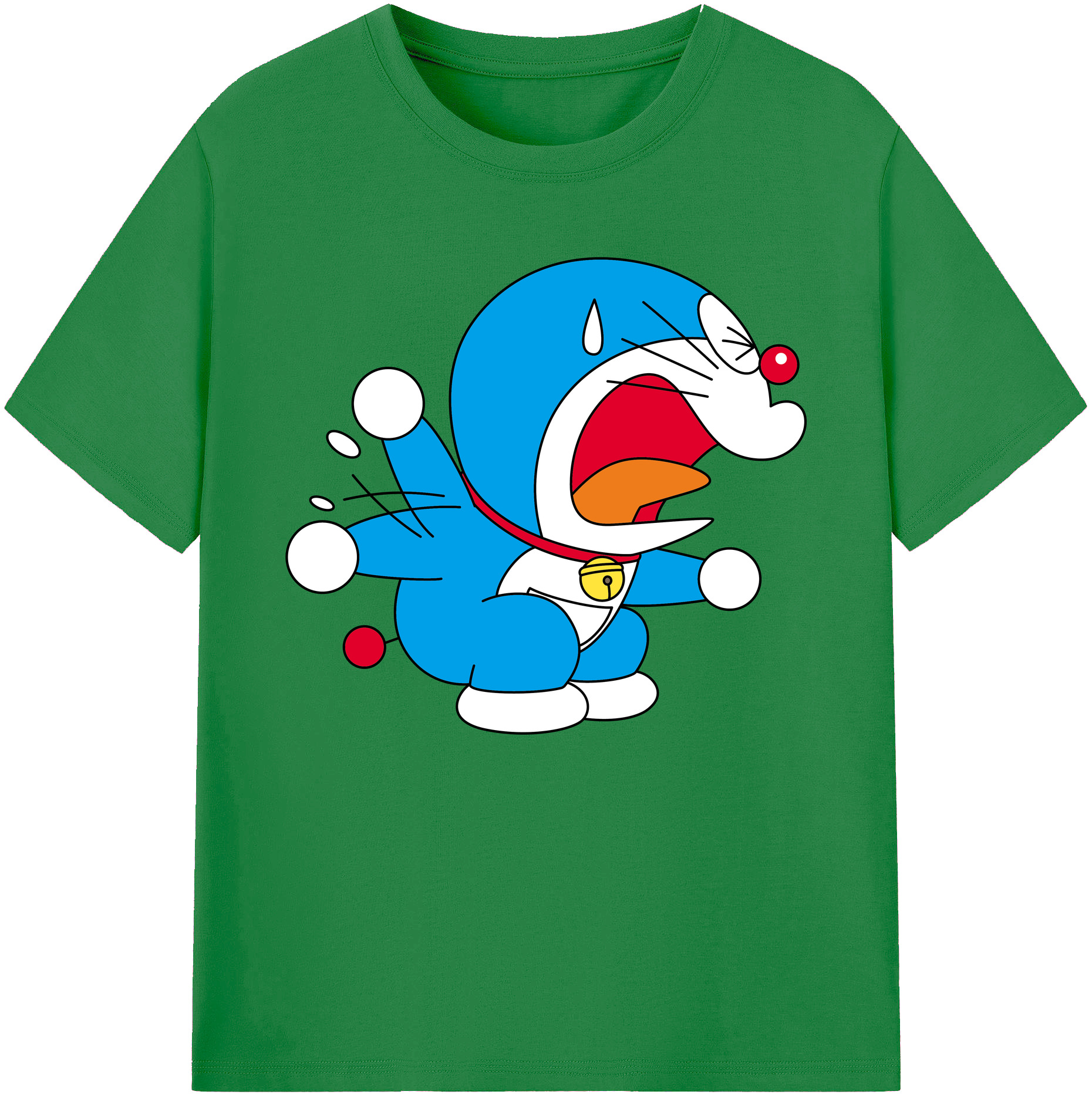（画像用） ドラえもん Doraemon 綿100％ メンズ半袖Tシャツ｜肌触りやわらか＆通気性