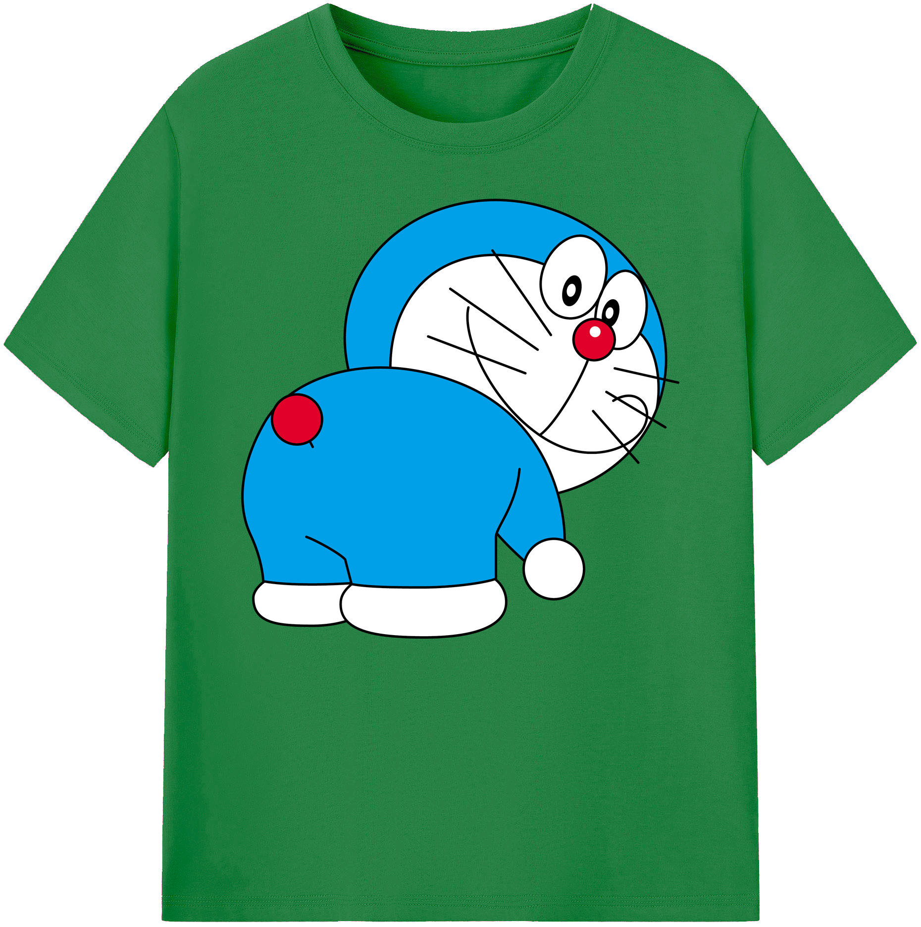 （画像用） ドラえもん Doraemon 綿100％ メンズ半袖Tシャツ｜肌触りやわらか＆通気性