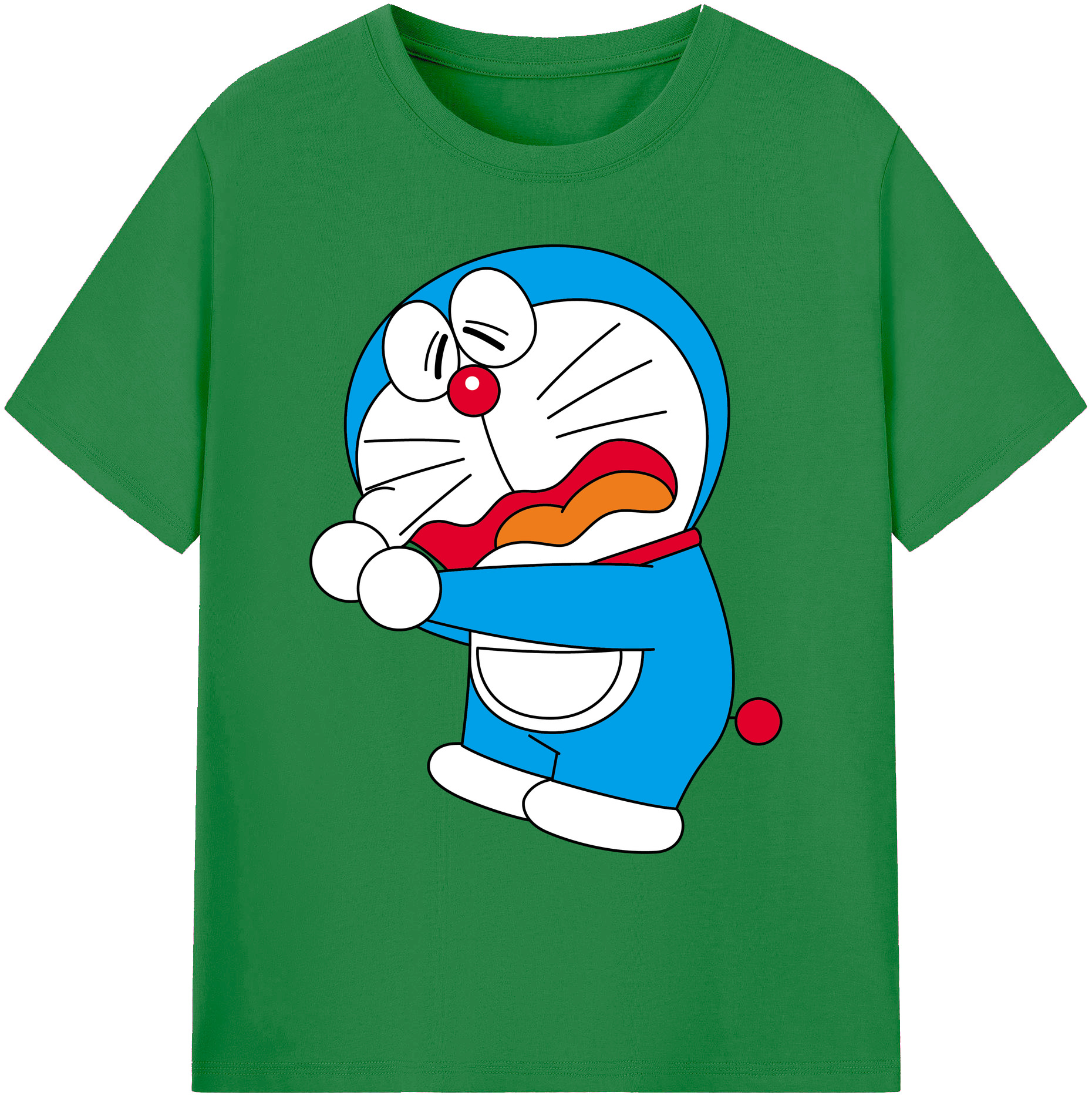 （画像用） ドラえもん Doraemon 綿100％ メンズ半袖Tシャツ｜肌触りやわらか＆通気性
