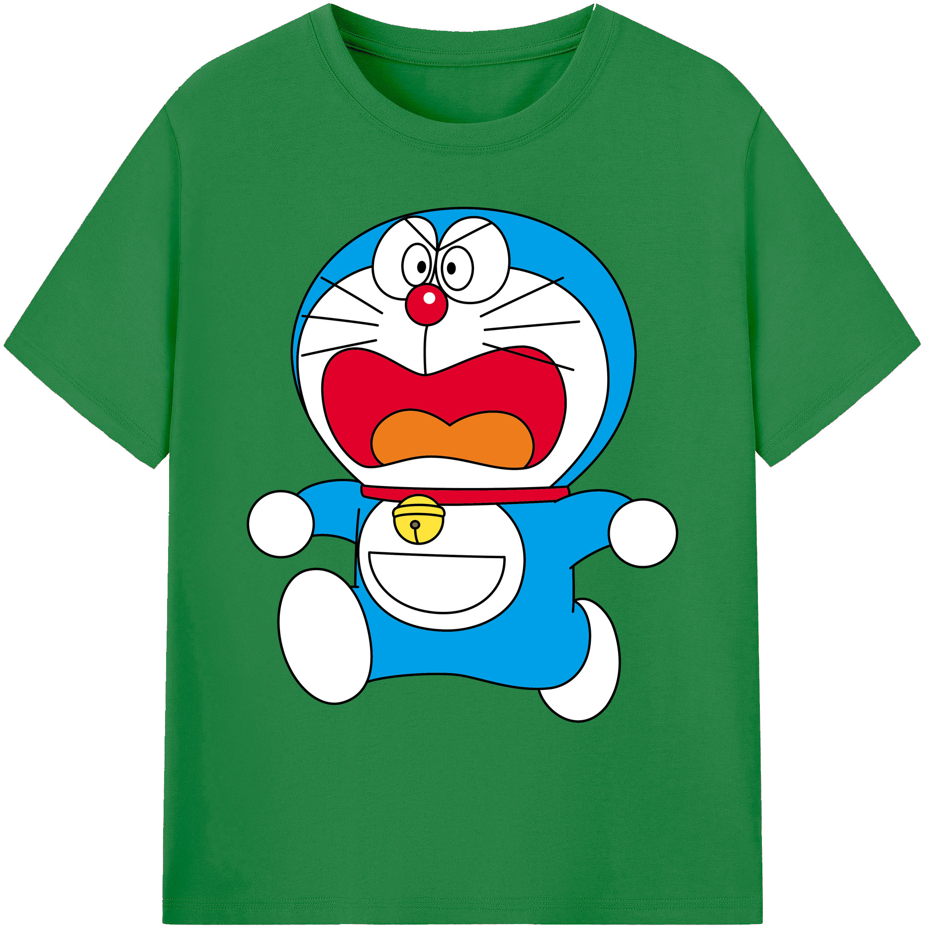 （画像用） ドラえもん Doraemon 綿100％ メンズ半袖Tシャツ｜肌触りやわらか＆通気性