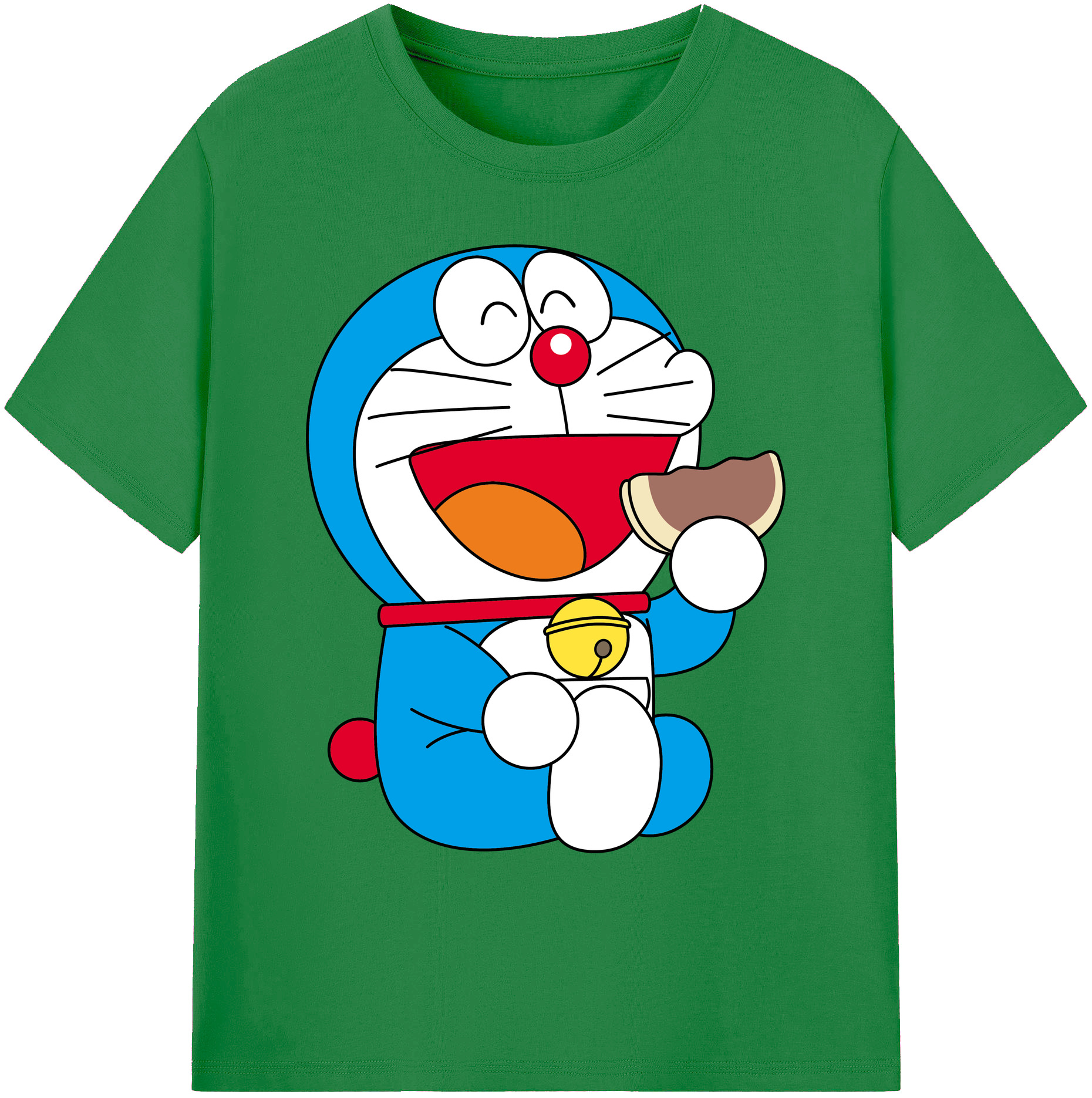 （画像用） ドラえもん Doraemon 綿100％ メンズ半袖Tシャツ｜肌触りやわらか＆通気性