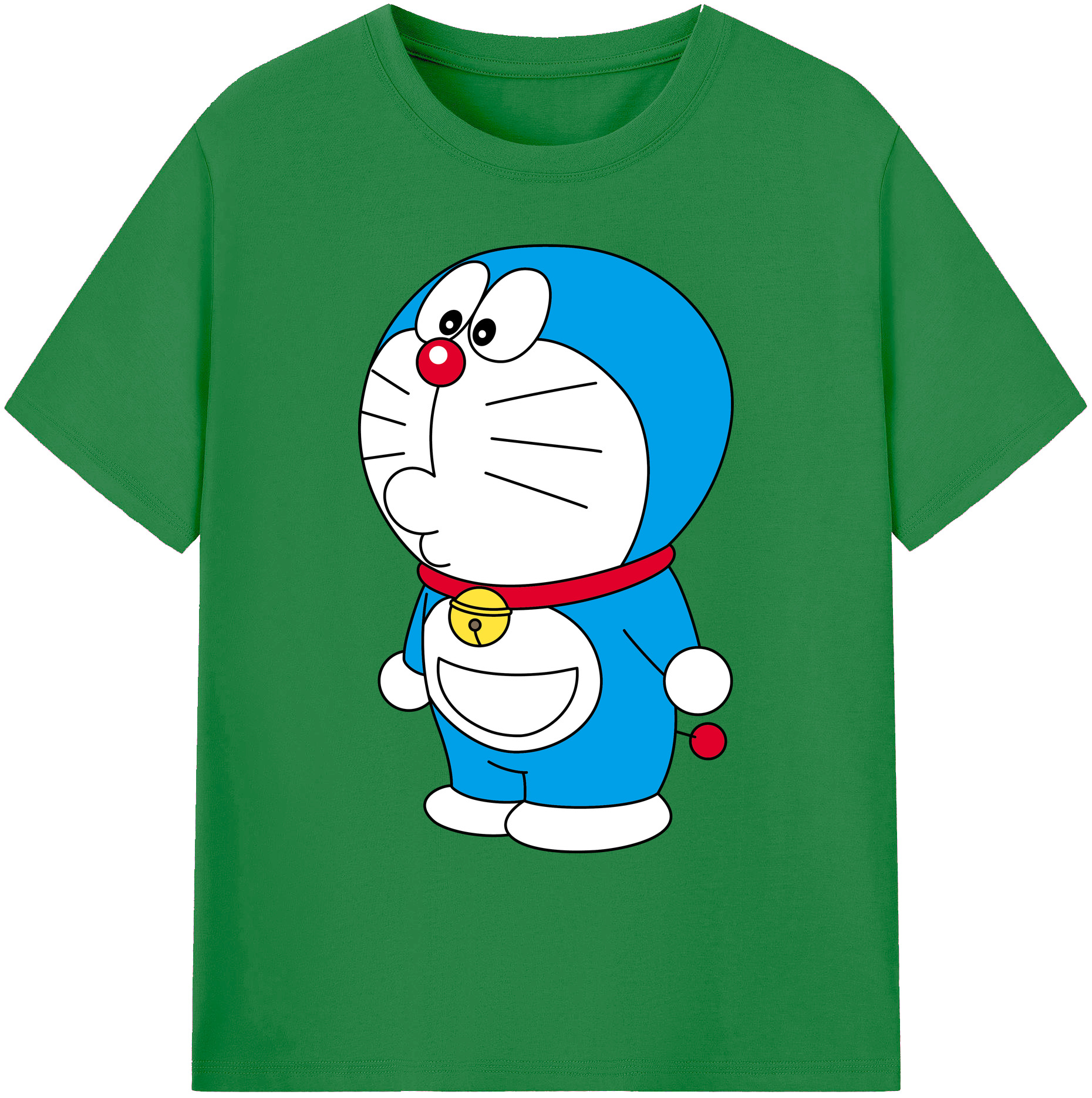 （画像用） ドラえもん Doraemon 綿100％ メンズ半袖Tシャツ｜肌触りやわらか＆通気性