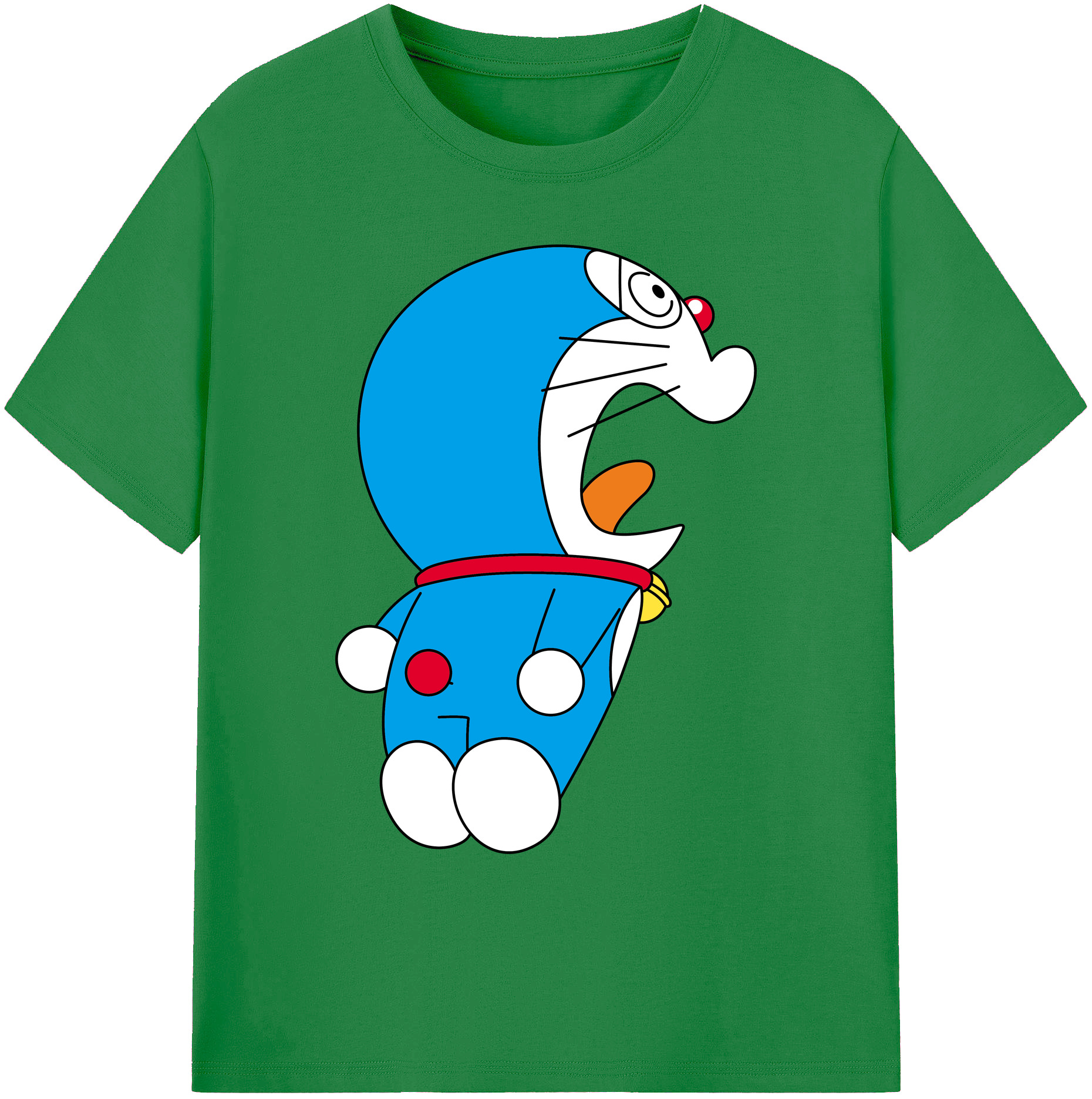 （画像用） ドラえもん Doraemon 綿100％ メンズ半袖Tシャツ｜肌触りやわらか＆通気性