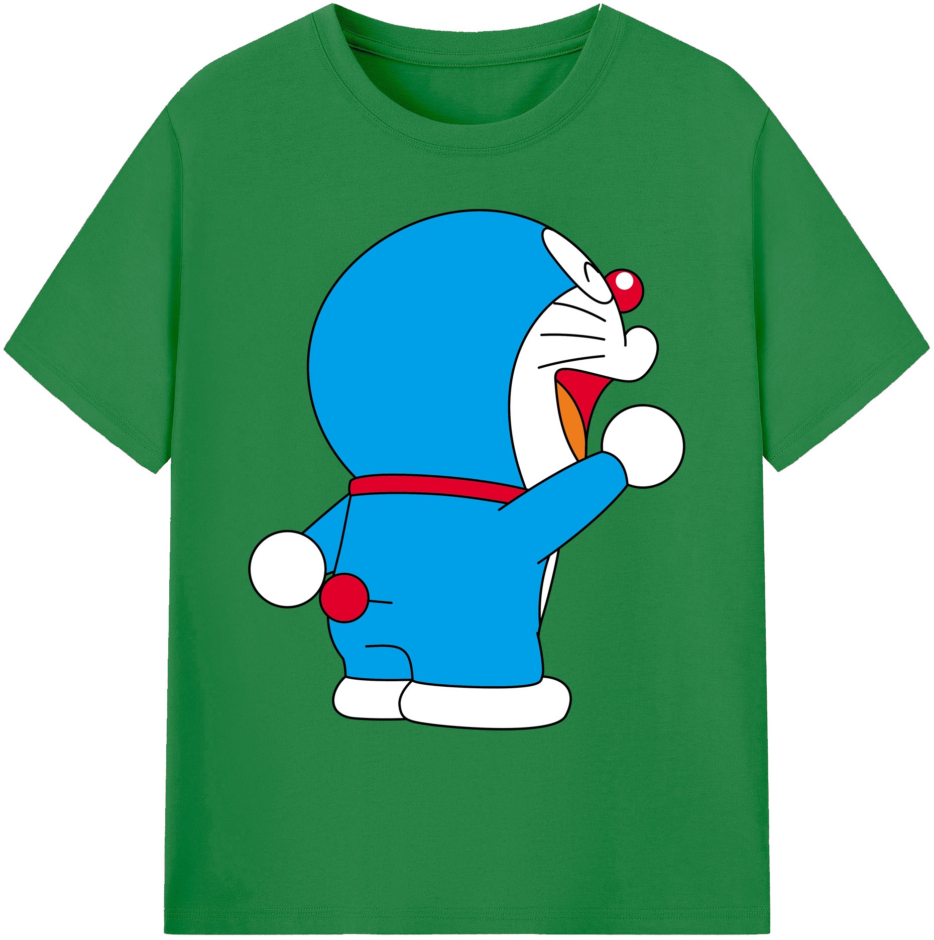 （画像用） ドラえもん Doraemon 綿100％ メンズ半袖Tシャツ｜肌触りやわらか＆通気性