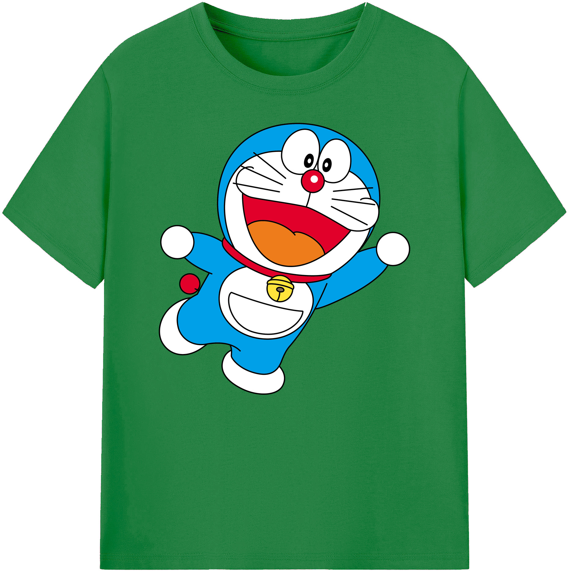 （画像用） ドラえもん Doraemon 綿100％ メンズ半袖Tシャツ｜肌触りやわらか＆通気性