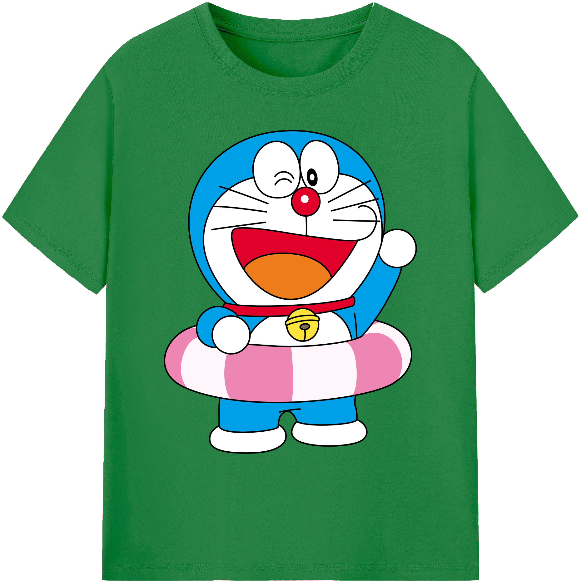 （画像用） ドラえもん Doraemon 綿100％ メンズ半袖Tシャツ｜肌触りやわらか＆通気性