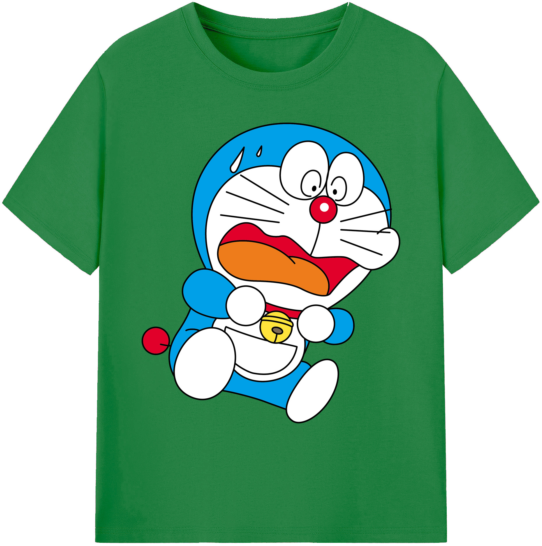 （画像用） ドラえもん Doraemon 綿100％ メンズ半袖Tシャツ｜肌触りやわらか＆通気性