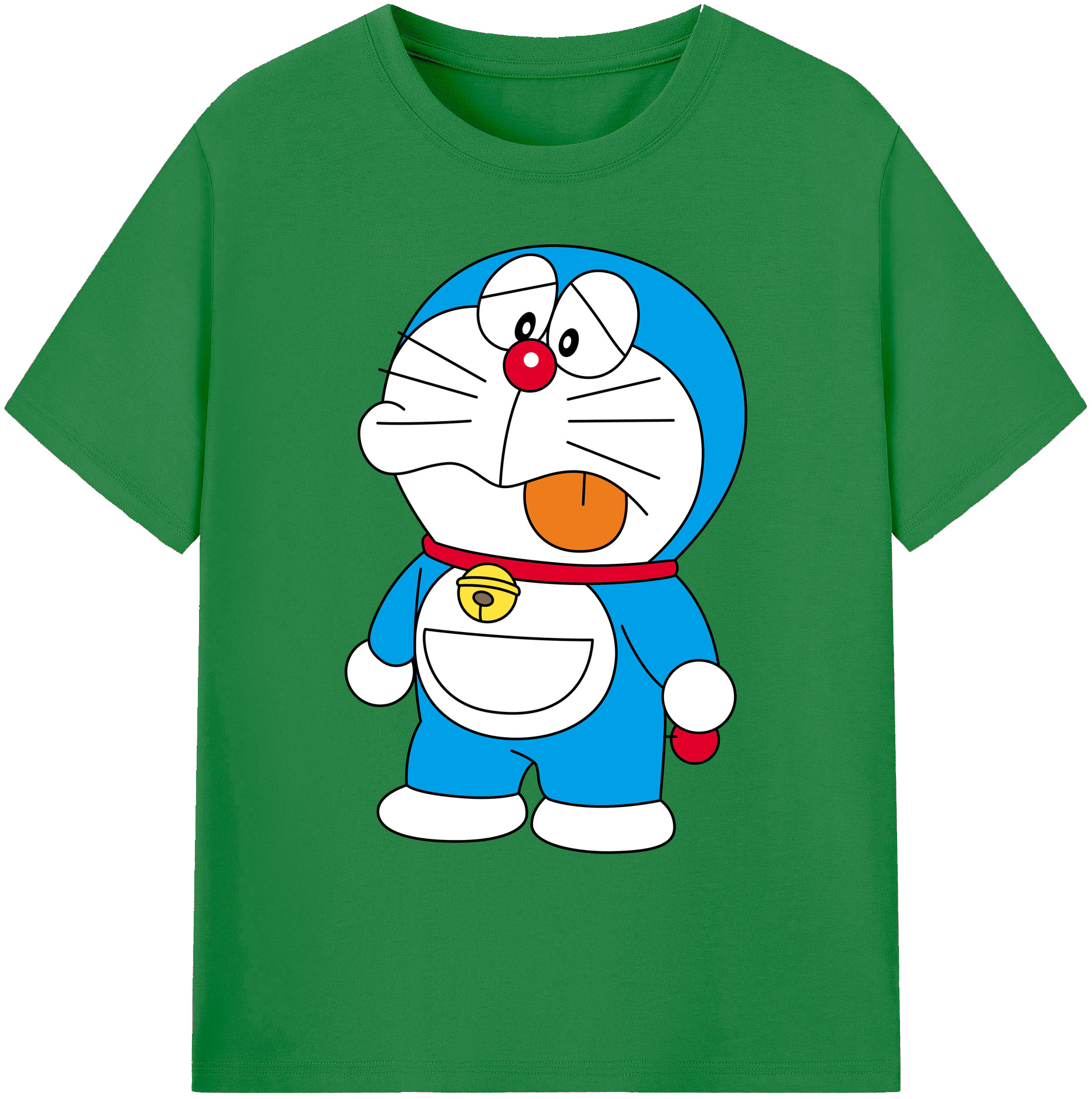 （画像用） ドラえもん Doraemon 綿100％ メンズ半袖Tシャツ｜肌触りやわらか＆通気性