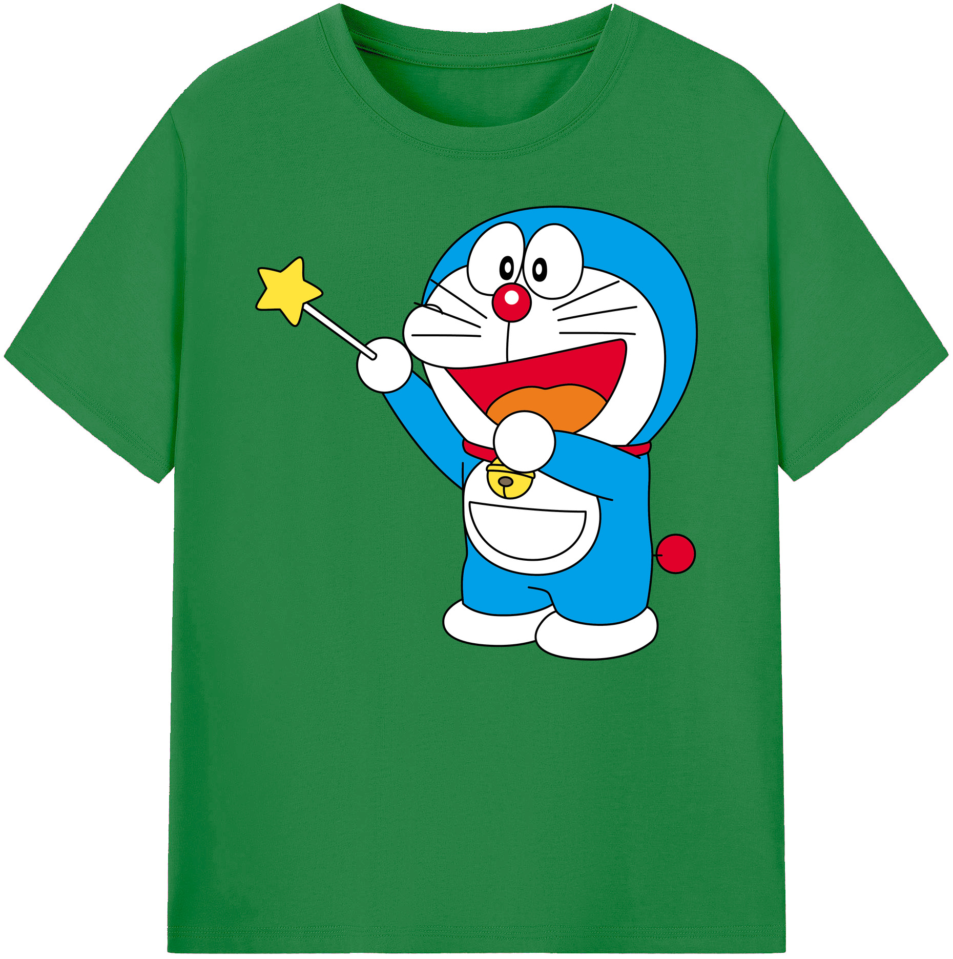 （画像用） ドラえもん Doraemon 綿100％ メンズ半袖Tシャツ｜肌触りやわらか＆通気性