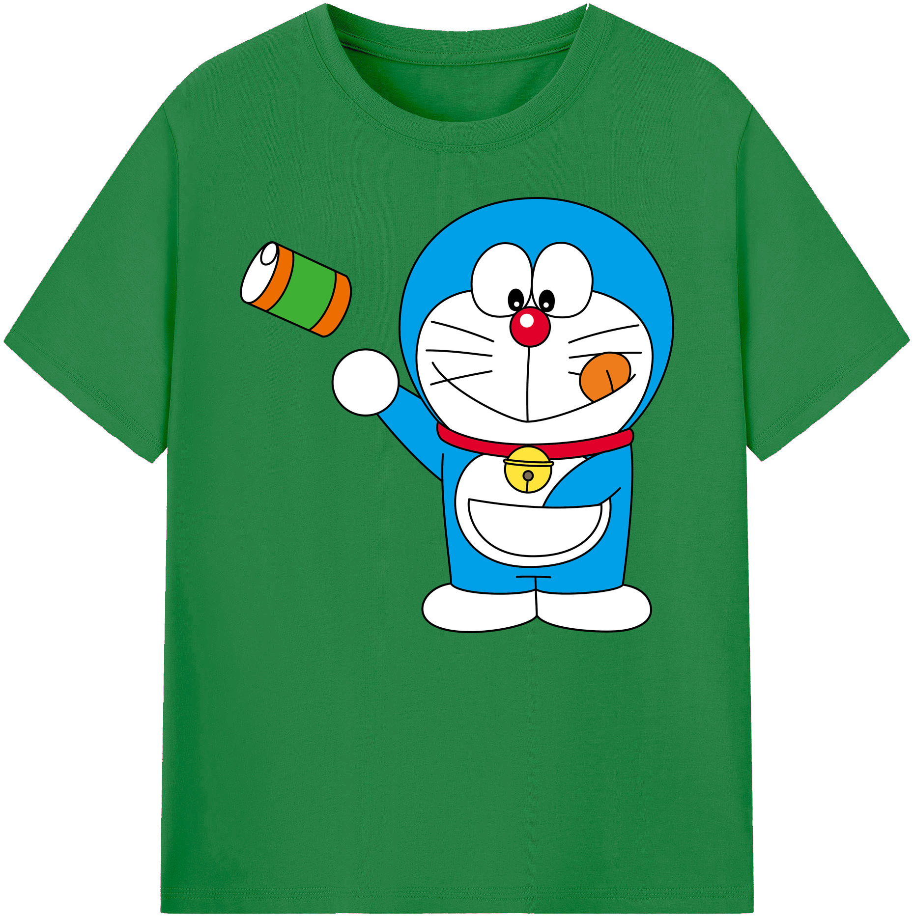 （画像用） ドラえもん Doraemon 綿100％ メンズ半袖Tシャツ｜肌触りやわらか＆通気性