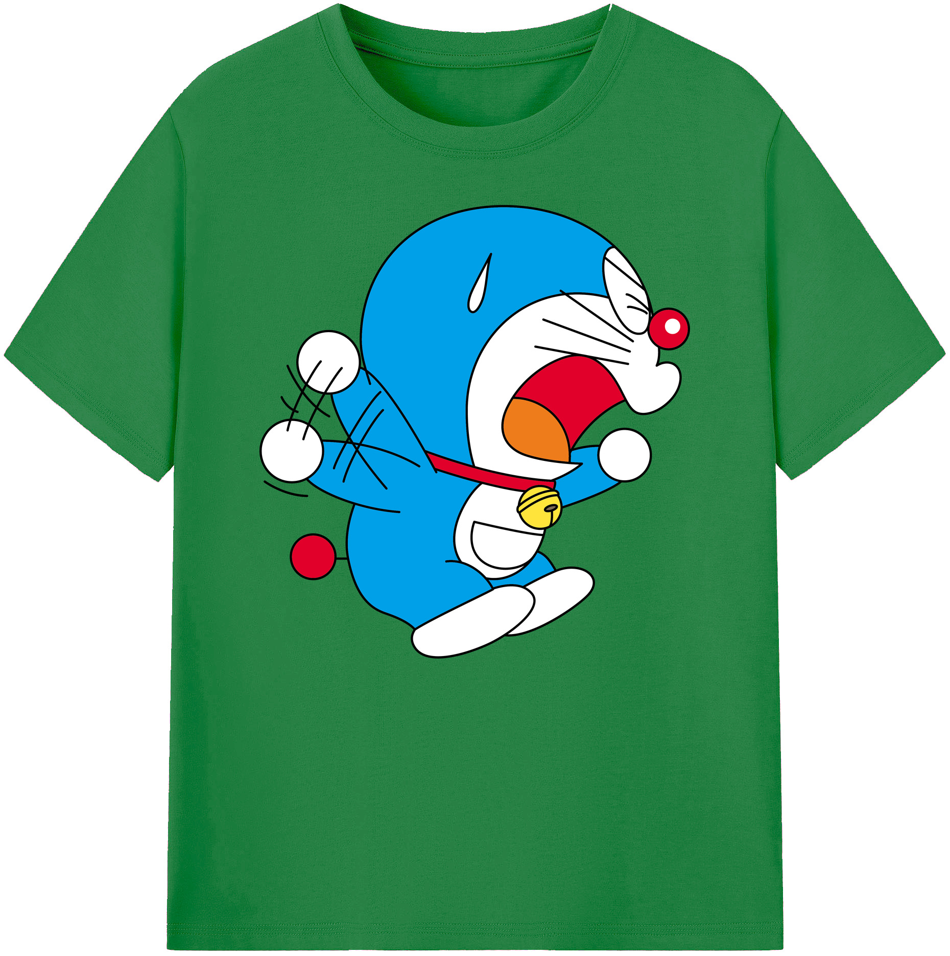 （画像用） ドラえもん Doraemon 綿100％ メンズ半袖Tシャツ｜肌触りやわらか＆通気性