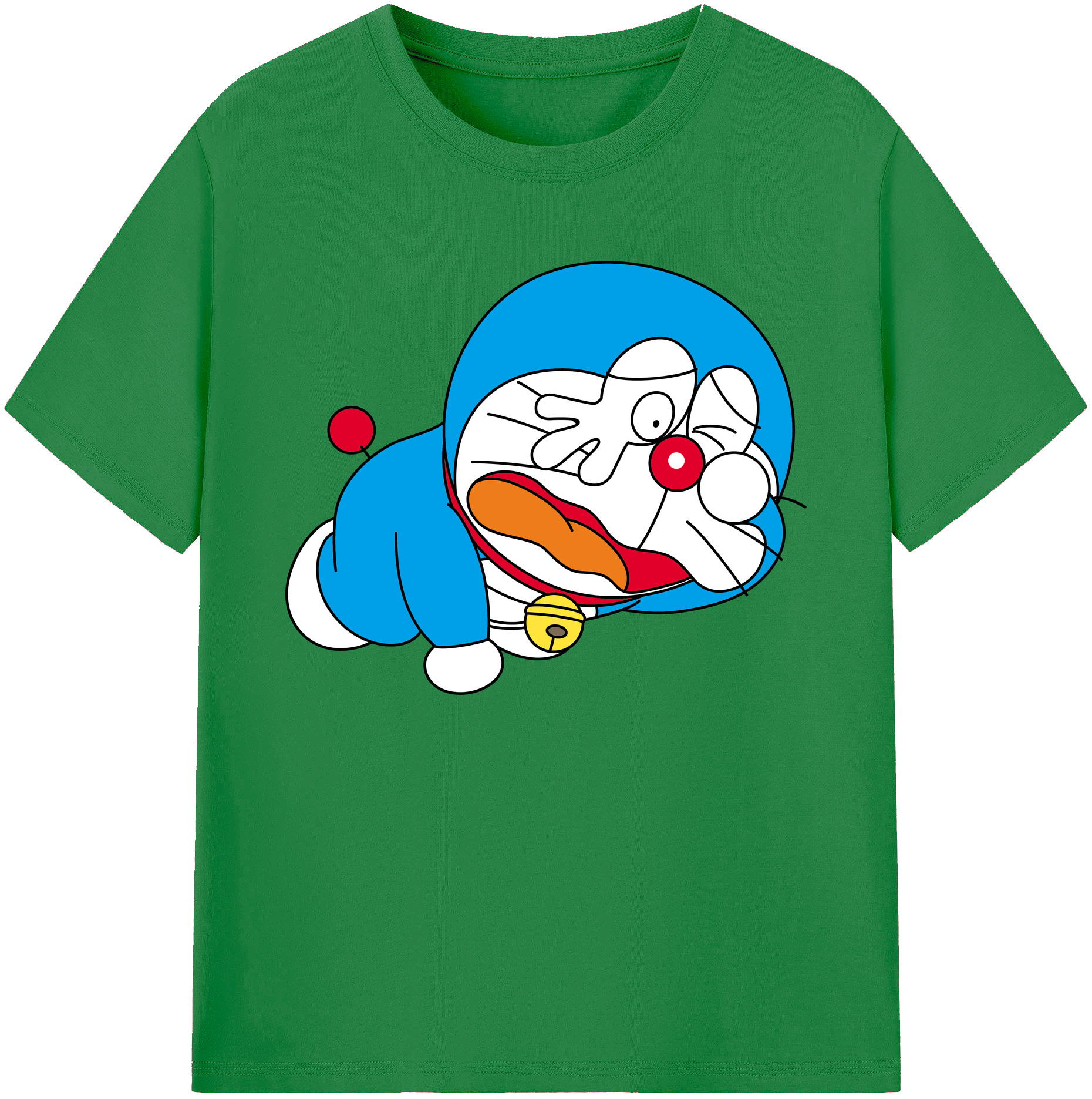 （画像用） ドラえもん Doraemon 綿100％ メンズ半袖Tシャツ｜肌触りやわらか＆通気性