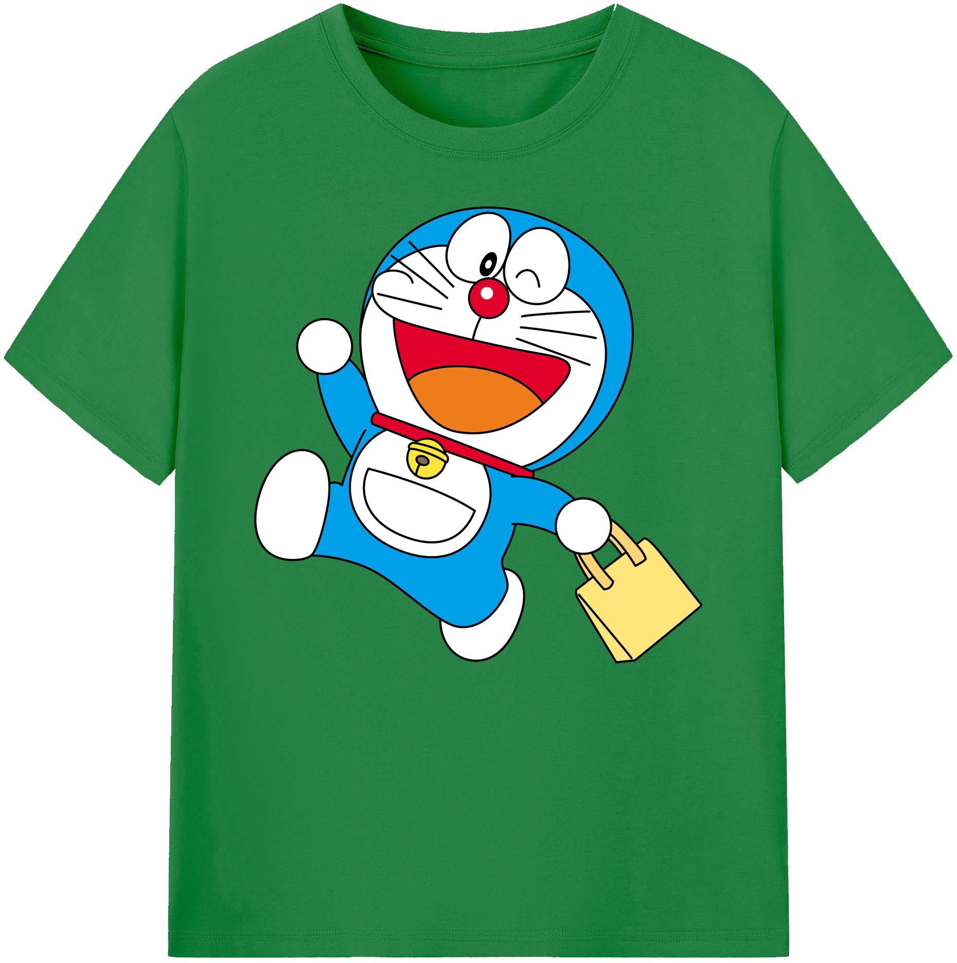（画像用） ドラえもん Doraemon 綿100％ メンズ半袖Tシャツ｜肌触りやわらか＆通気性