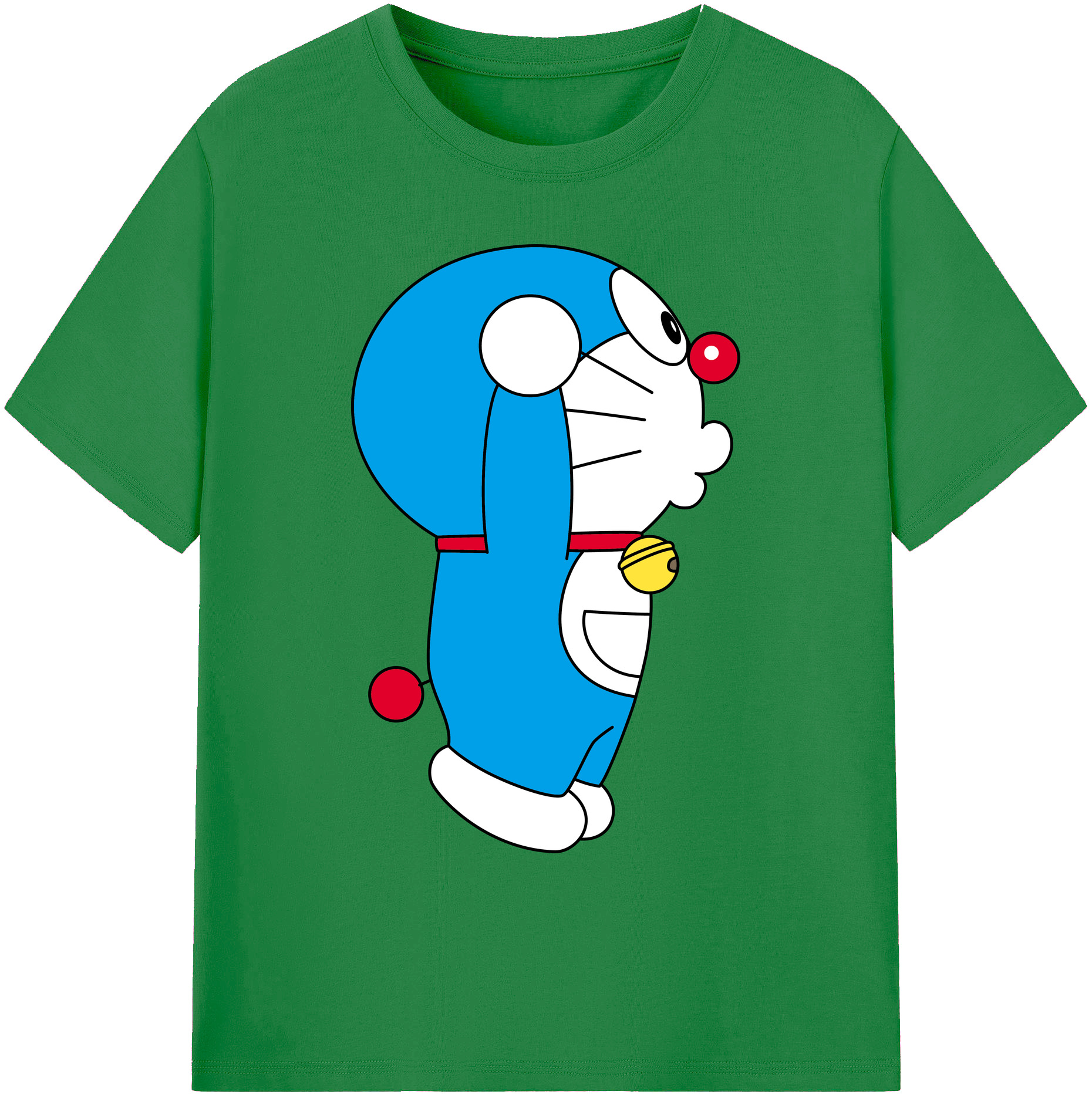 （画像用） ドラえもん Doraemon 綿100％ メンズ半袖Tシャツ｜肌触りやわらか＆通気性