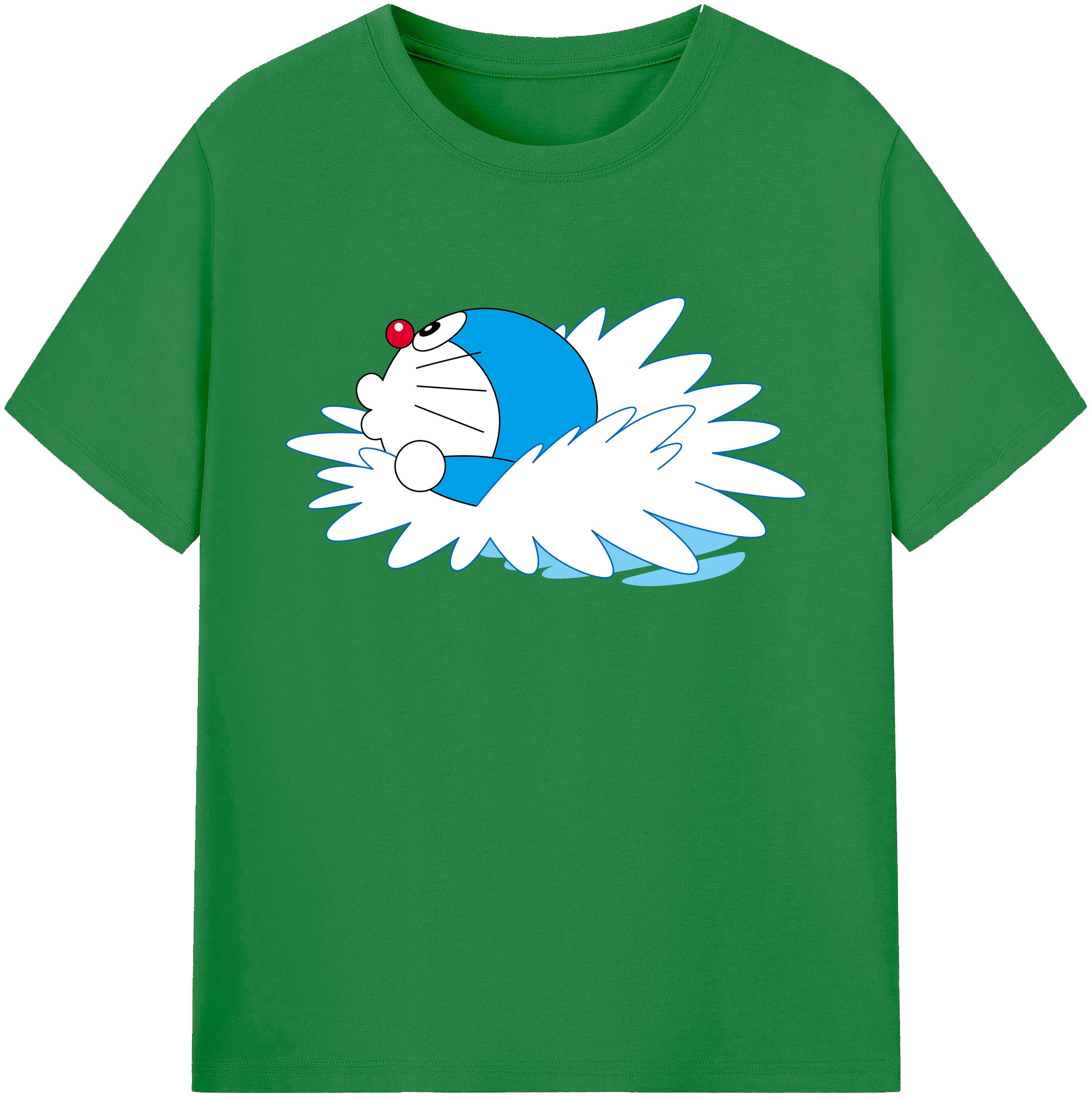 （画像用） ドラえもん Doraemon 綿100％ メンズ半袖Tシャツ｜肌触りやわらか＆通気性