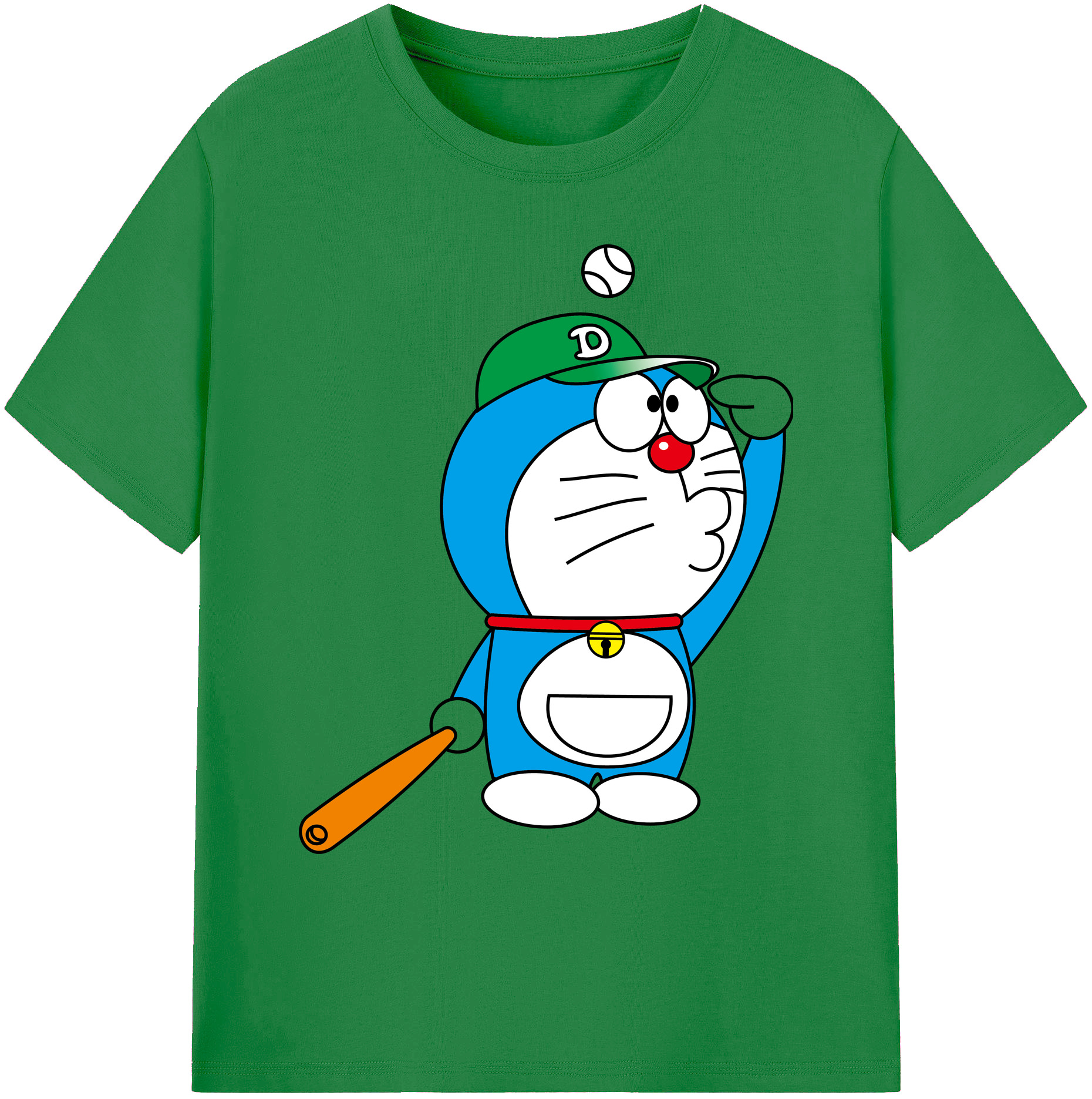 （画像用） ドラえもん Doraemon 綿100％ メンズ半袖Tシャツ｜肌触りやわらか＆通気性