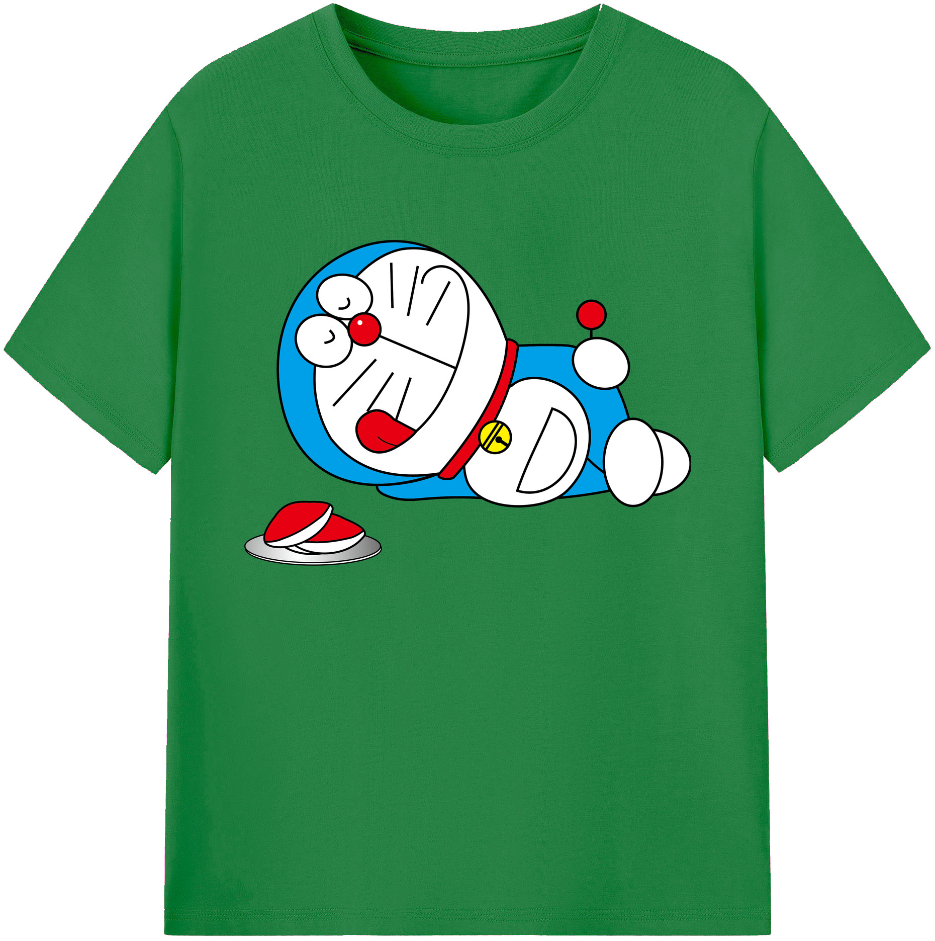 （画像用） ドラえもん Doraemon 綿100％ メンズ半袖Tシャツ｜肌触りやわらか＆通気性