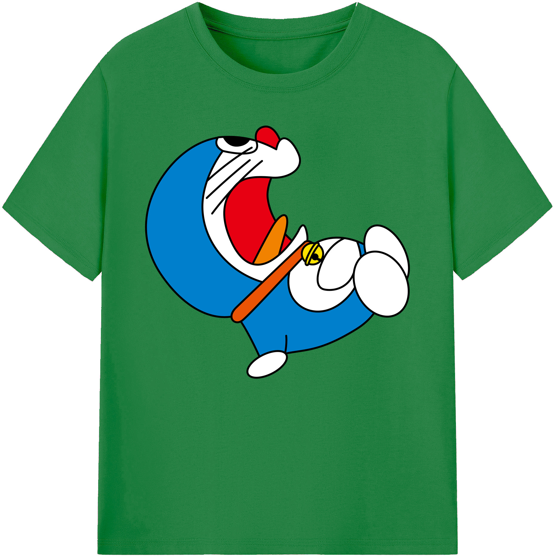 （画像用） ドラえもん Doraemon 綿100％ メンズ半袖Tシャツ｜肌触りやわらか＆通気性