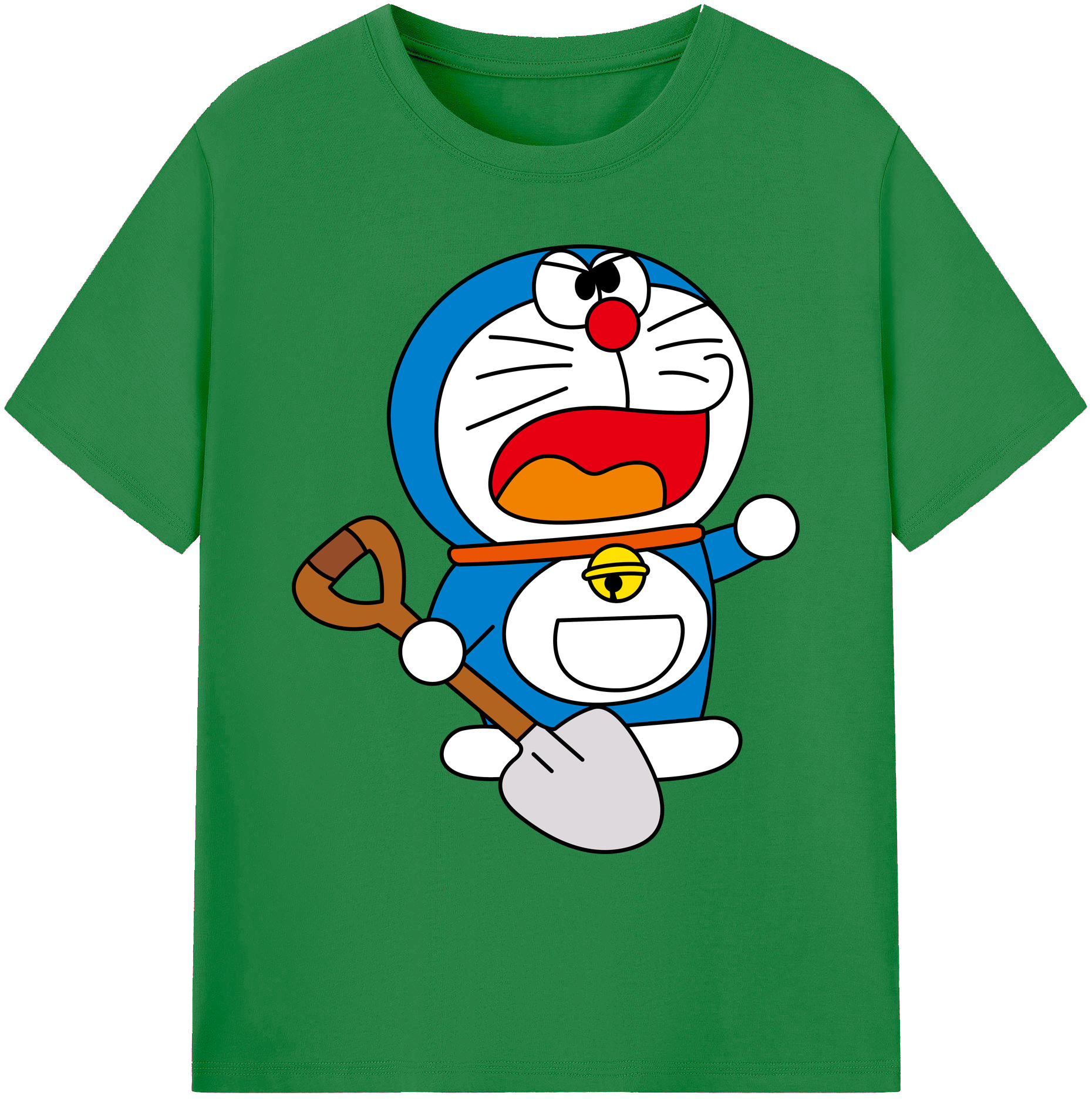 （画像用） ドラえもん Doraemon 綿100％ メンズ半袖Tシャツ｜肌触りやわらか＆通気性