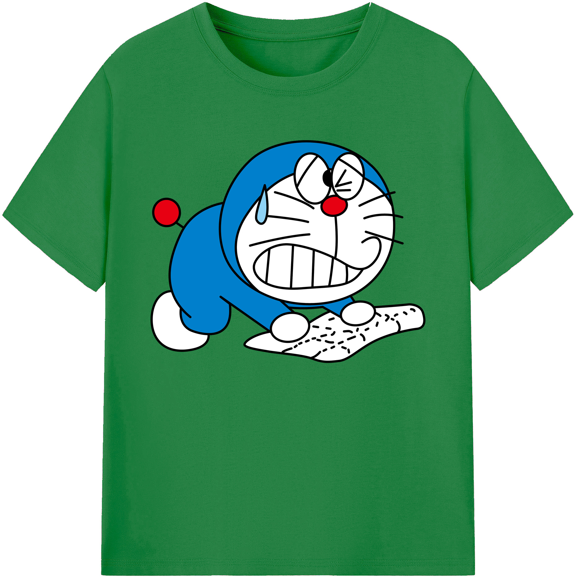 （画像用） ドラえもん Doraemon 綿100％ メンズ半袖Tシャツ｜肌触りやわらか＆通気性