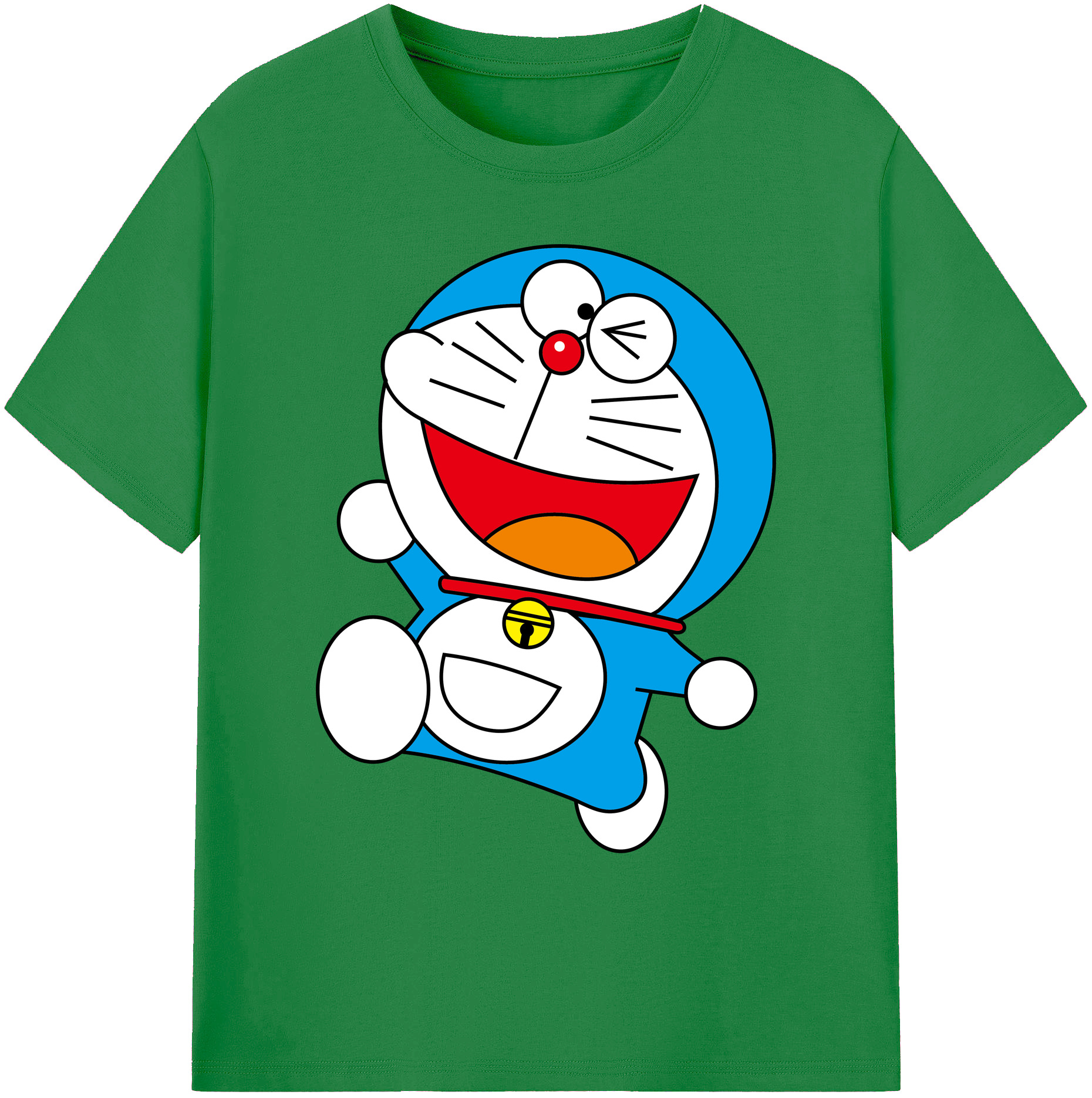 （画像用） ドラえもん Doraemon 綿100％ メンズ半袖Tシャツ｜肌触りやわらか＆通気性
