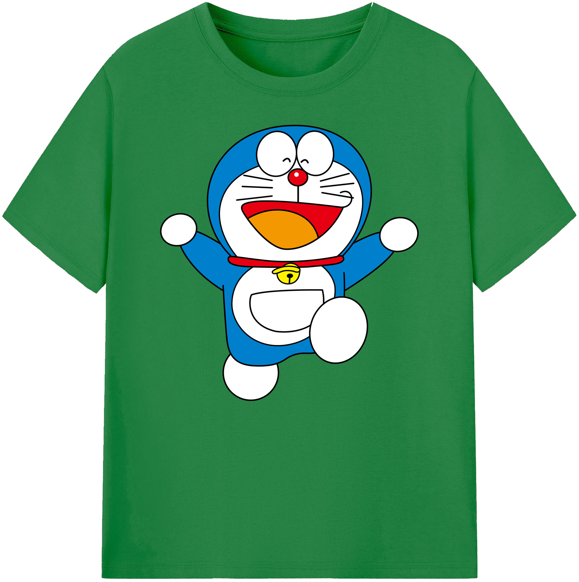 （画像用） ドラえもん Doraemon 綿100％ メンズ半袖Tシャツ｜肌触りやわらか＆通気性