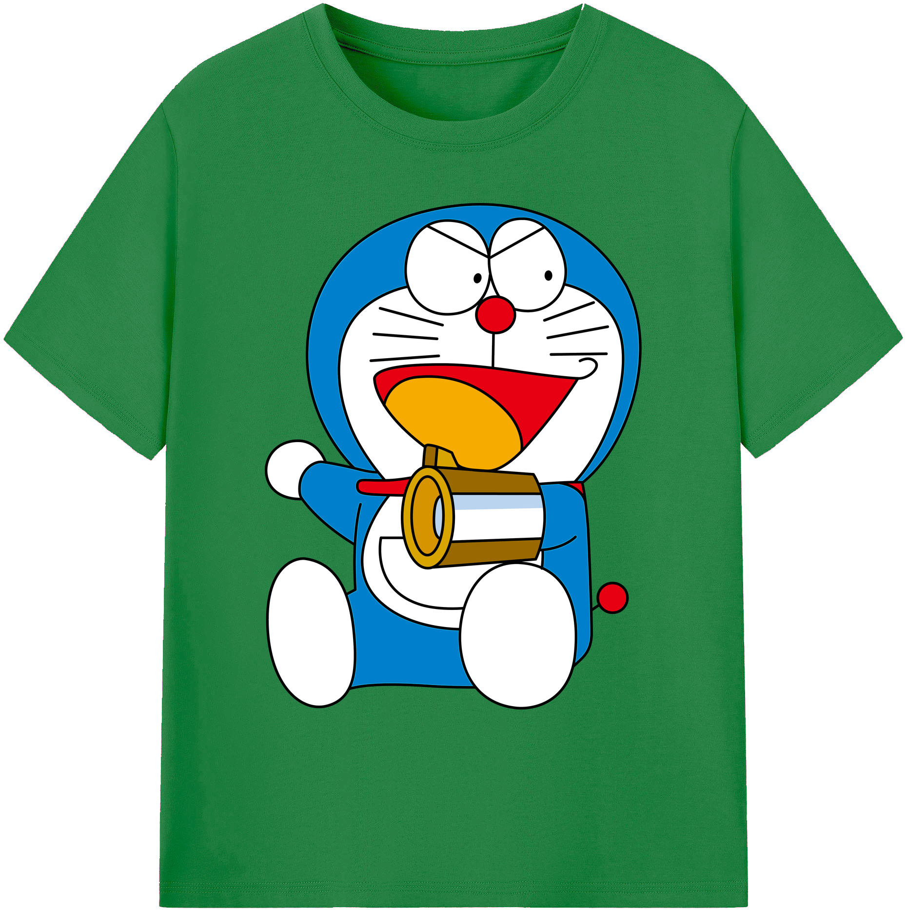 （画像用） ドラえもん Doraemon 綿100％ メンズ半袖Tシャツ｜肌触りやわらか＆通気性