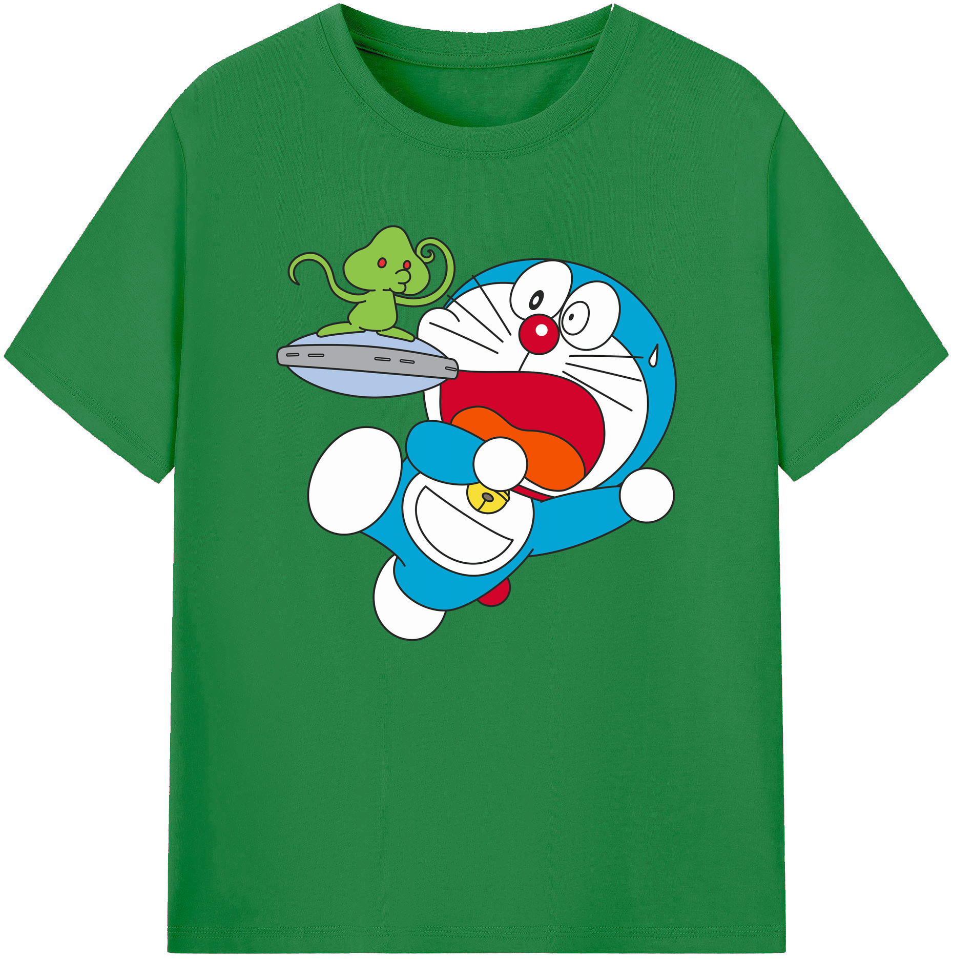 （画像用） ドラえもん Doraemon 綿100％ メンズ半袖Tシャツ｜肌触りやわらか＆通気性