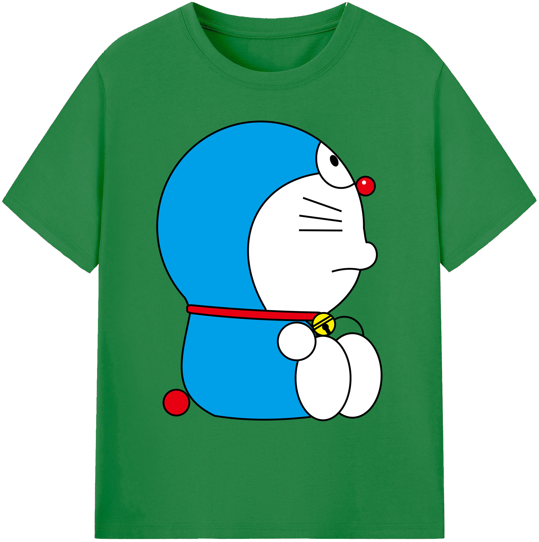 （画像用） ドラえもん Doraemon 綿100％ メンズ半袖Tシャツ｜肌触りやわらか＆通気性