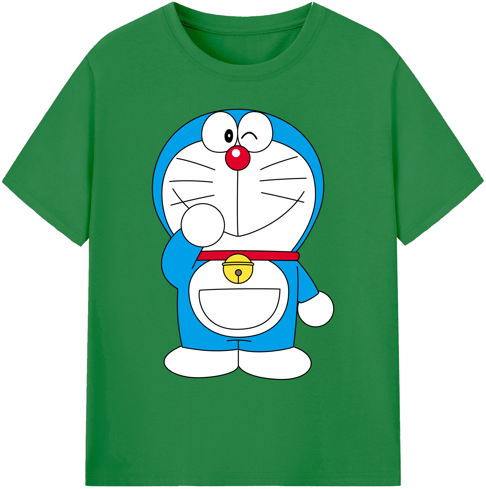 （画像用） ドラえもん Doraemon 綿100％ メンズ半袖Tシャツ｜肌触りやわらか＆通気性