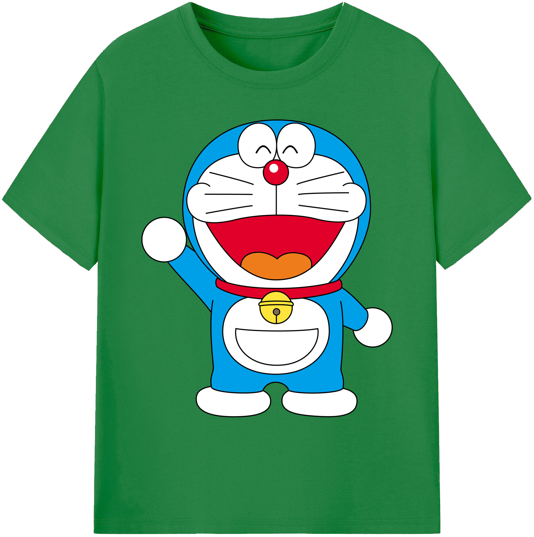 （画像用） ドラえもん Doraemon 綿100％ メンズ半袖Tシャツ｜肌触りやわらか＆通気性
