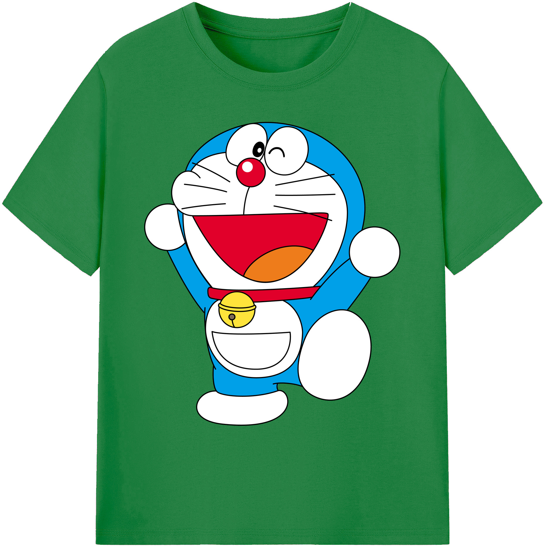 （画像用） ドラえもん Doraemon 綿100％ メンズ半袖Tシャツ｜肌触りやわらか＆通気性