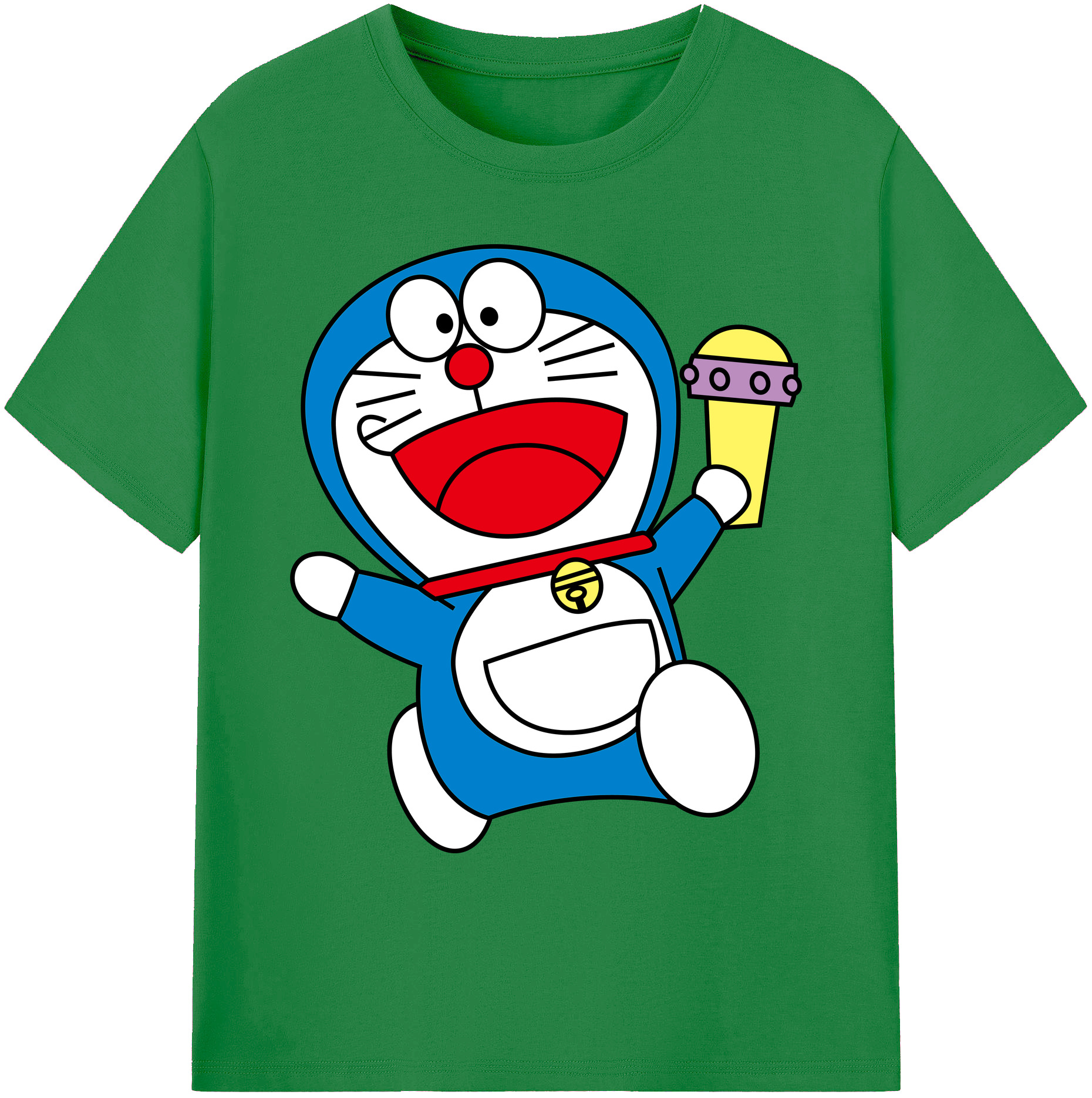 （画像用） ドラえもん Doraemon 綿100％ メンズ半袖Tシャツ｜肌触りやわらか＆通気性
