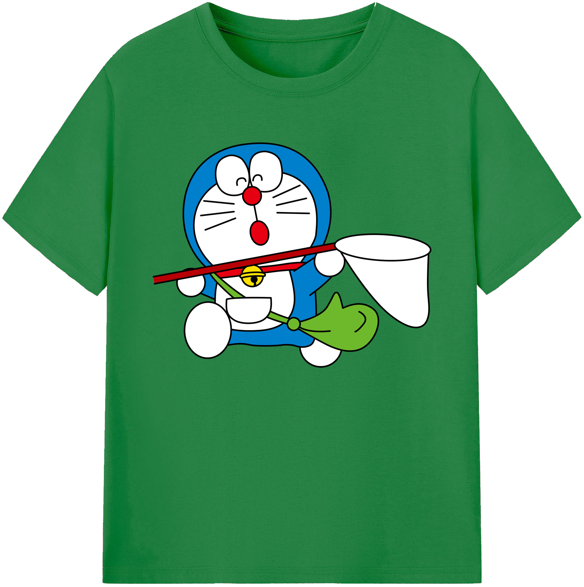 （画像用） ドラえもん Doraemon 綿100％ メンズ半袖Tシャツ｜肌触りやわらか＆通気性